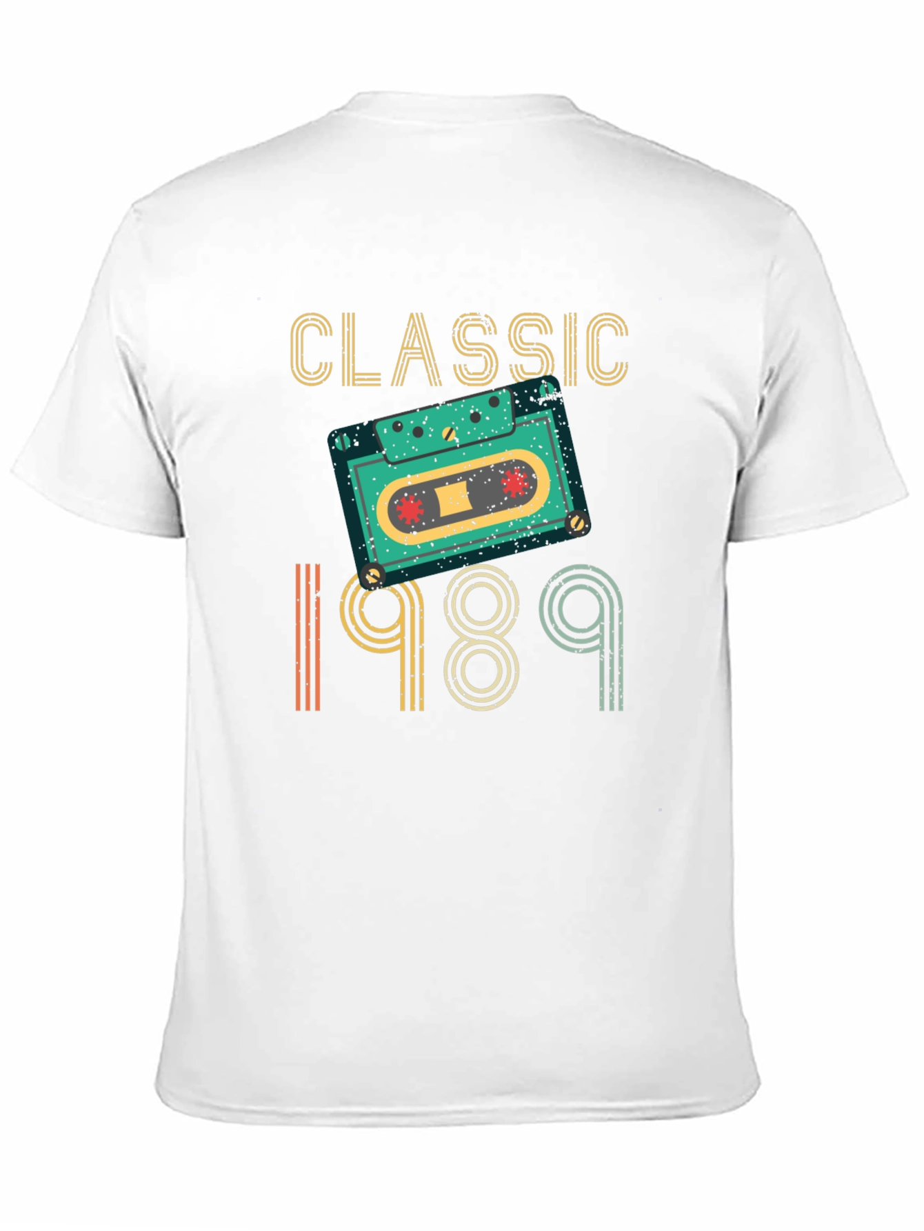 Classic 1989 Cassette Tape Graphic T-Shirt