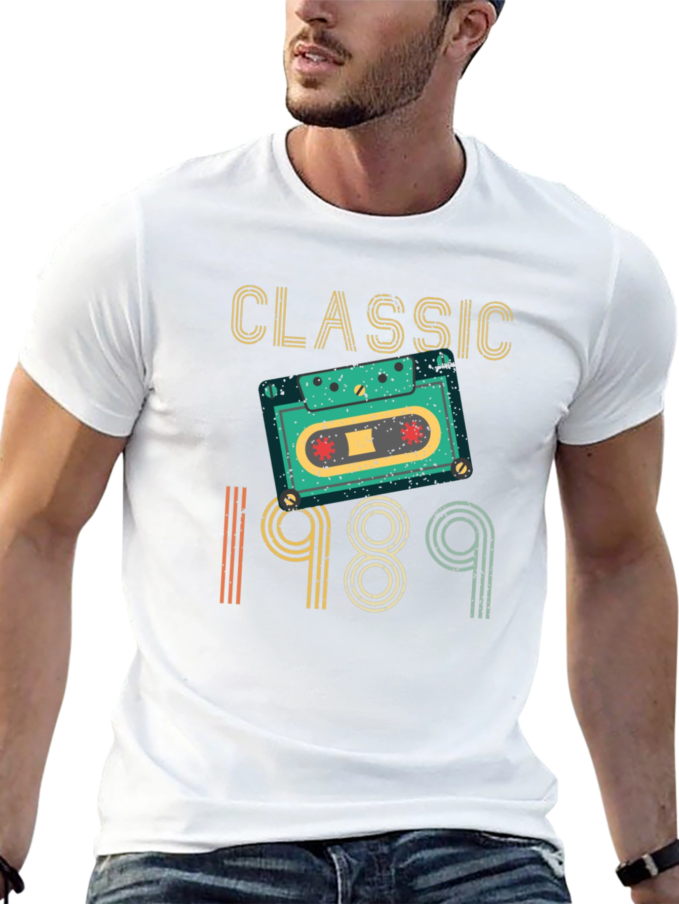 Classic 1989 Cassette Tape Graphic T-Shirt