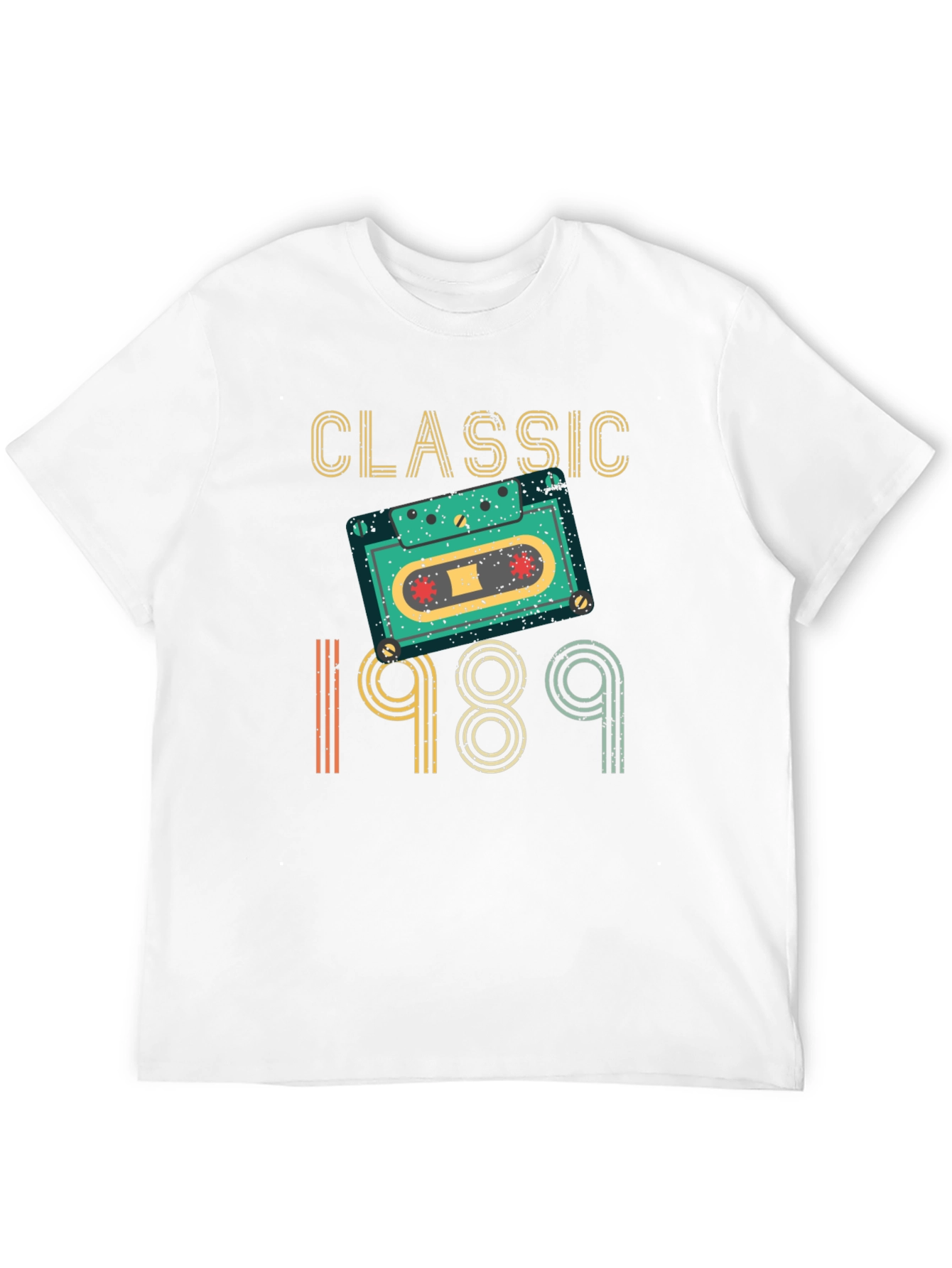 Classic 1989 Cassette Tape Graphic T-Shirt