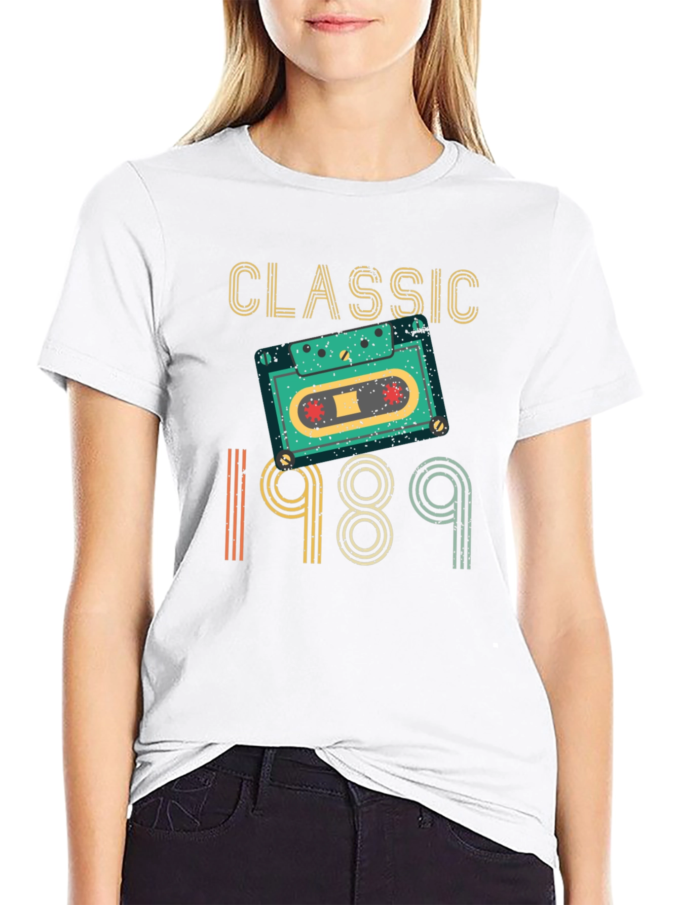 Classic 1989 Cassette Tape Graphic T-Shirt