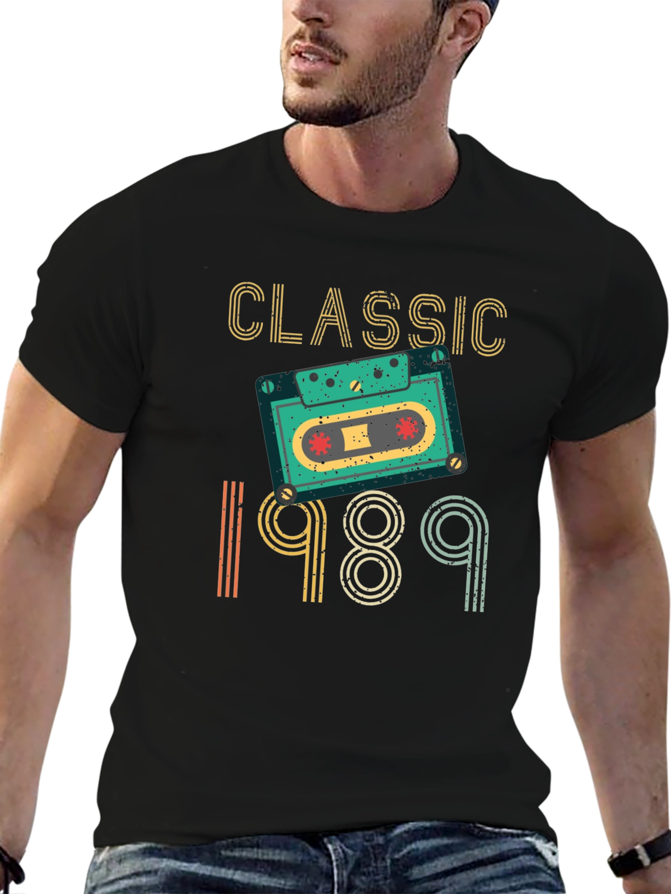 Classic 1989 Cassette Tape Graphic T-Shirt