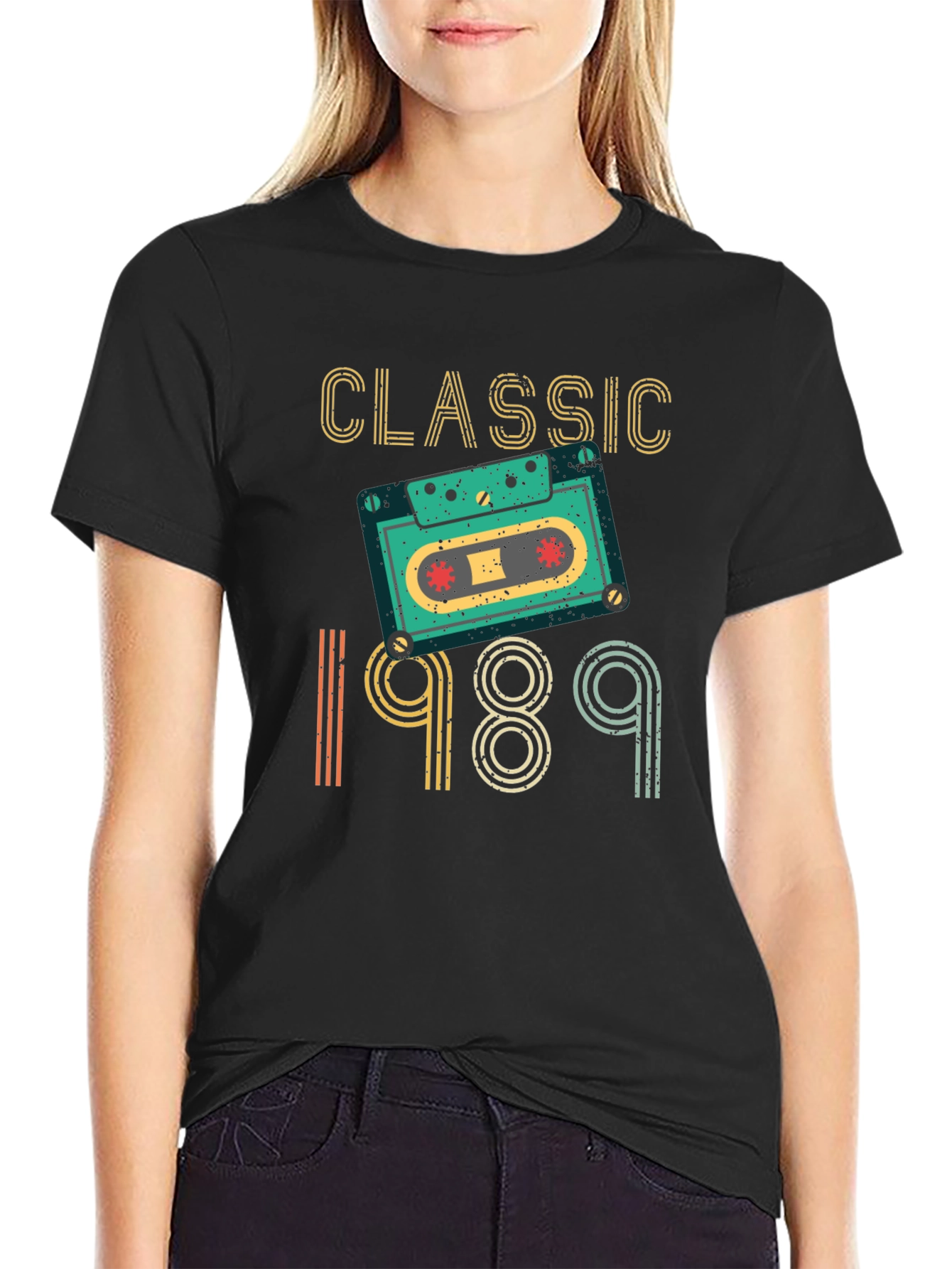 Classic 1989 Cassette Tape Graphic T-Shirt