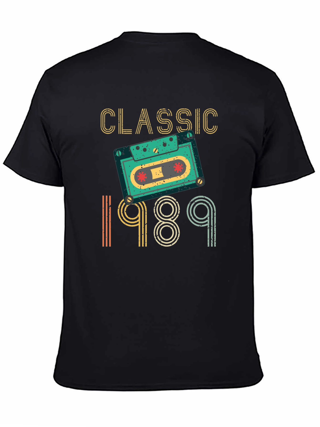 Classic 1989 Cassette Tape Graphic T-Shirt