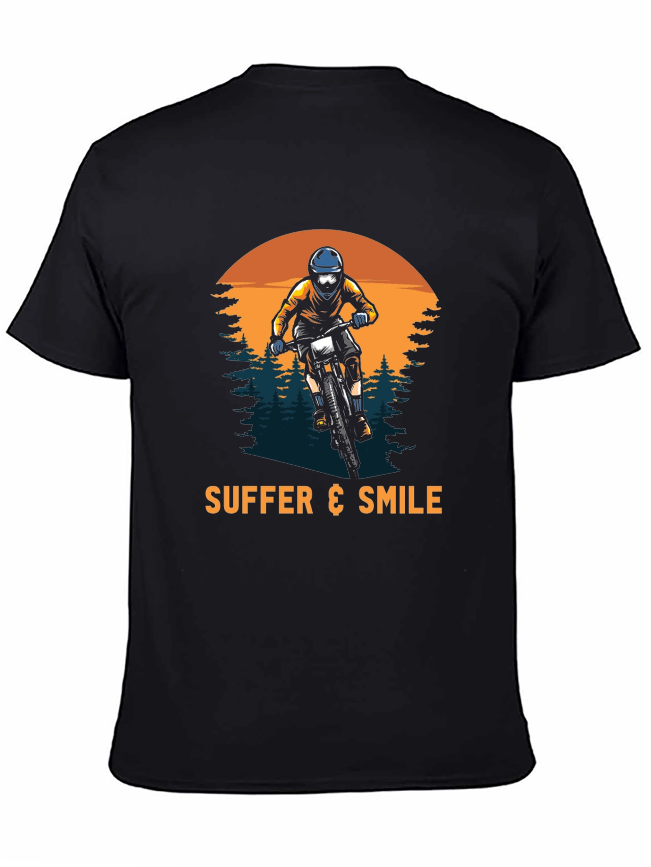 Suffer & Smile Mountain Biker Graphic T-Shirt