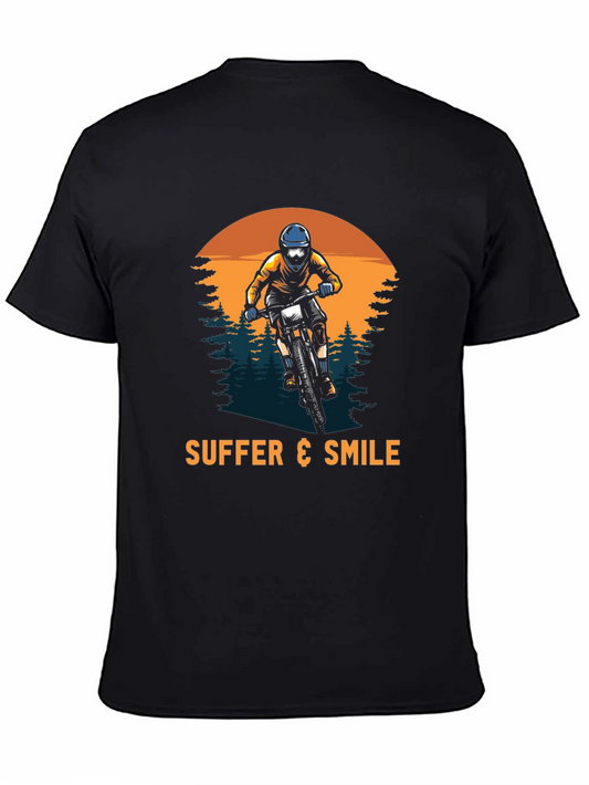 Suffer & Smile Mountain Biker Graphic T-Shirt
