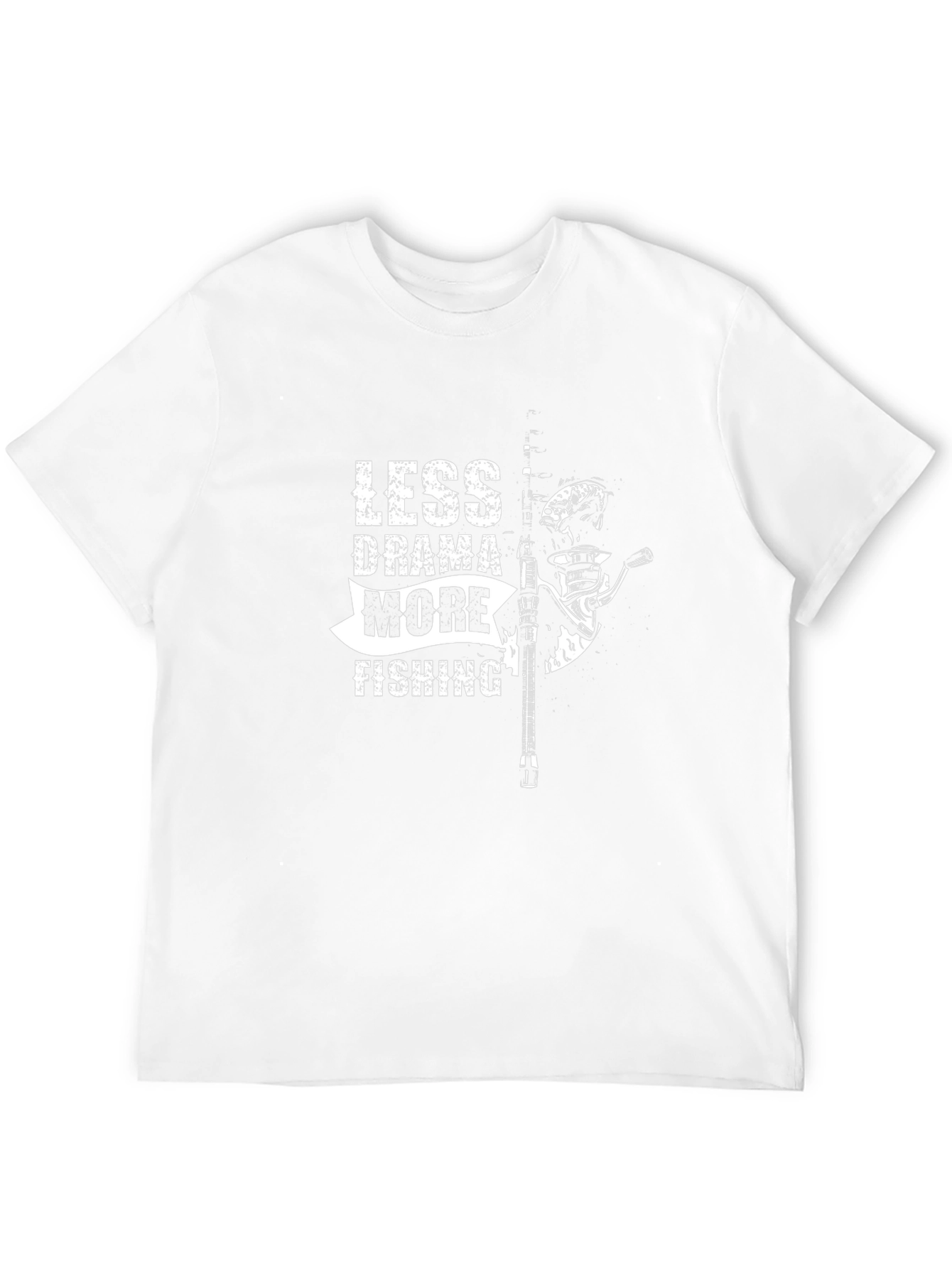 Less Drama More Fishing Graphic Tee