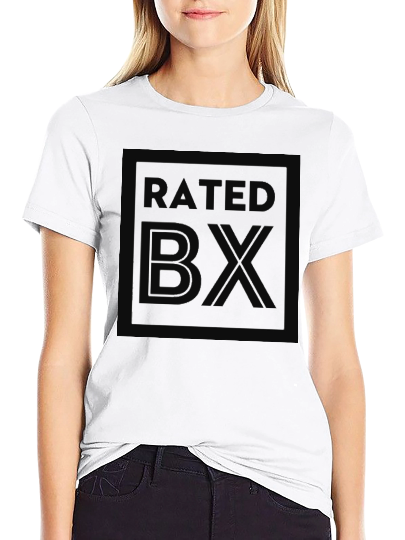 Rated BX Graphic Print Black T-Shirt