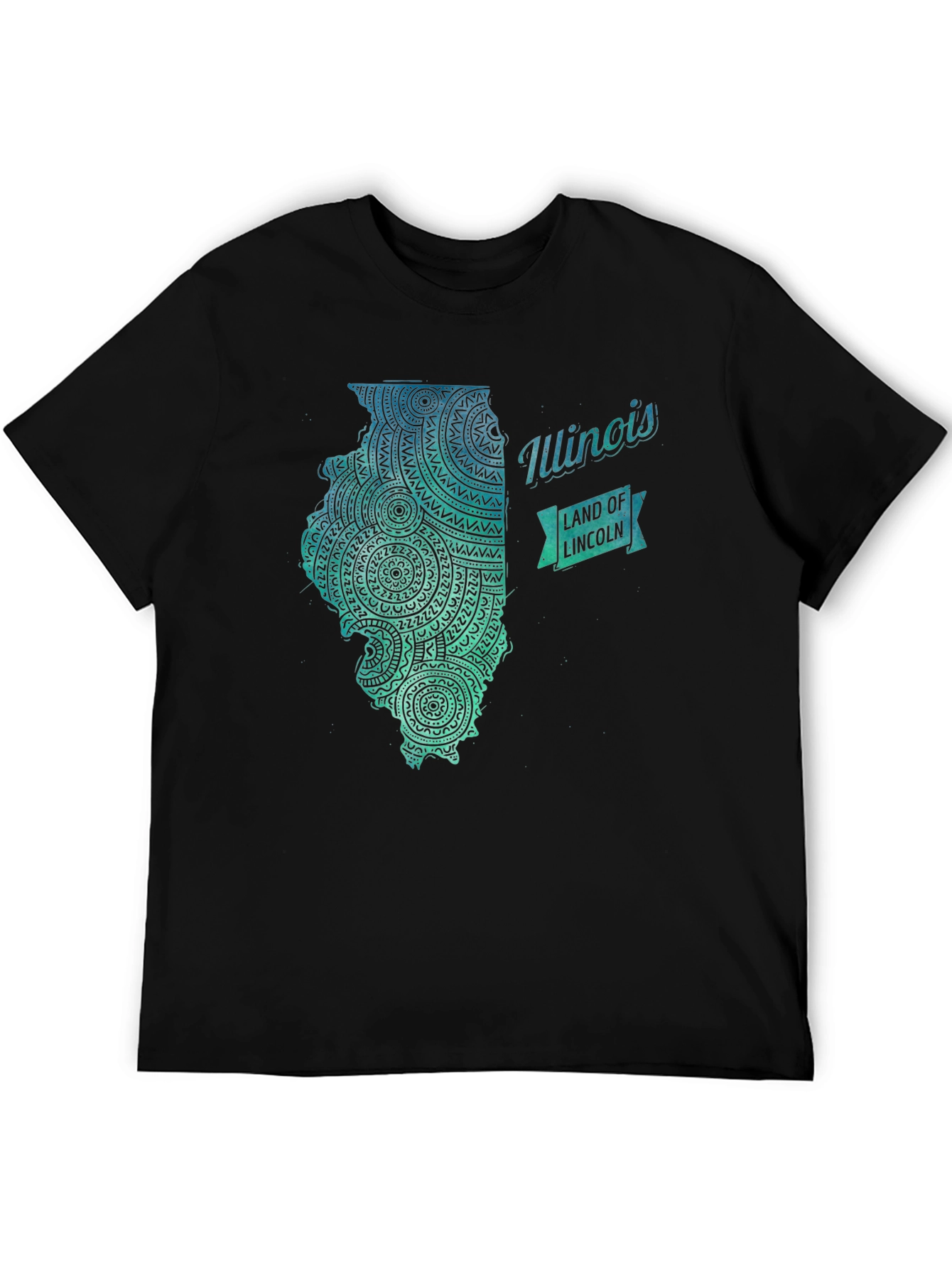 Illinois State Mandala Art T-Shirt