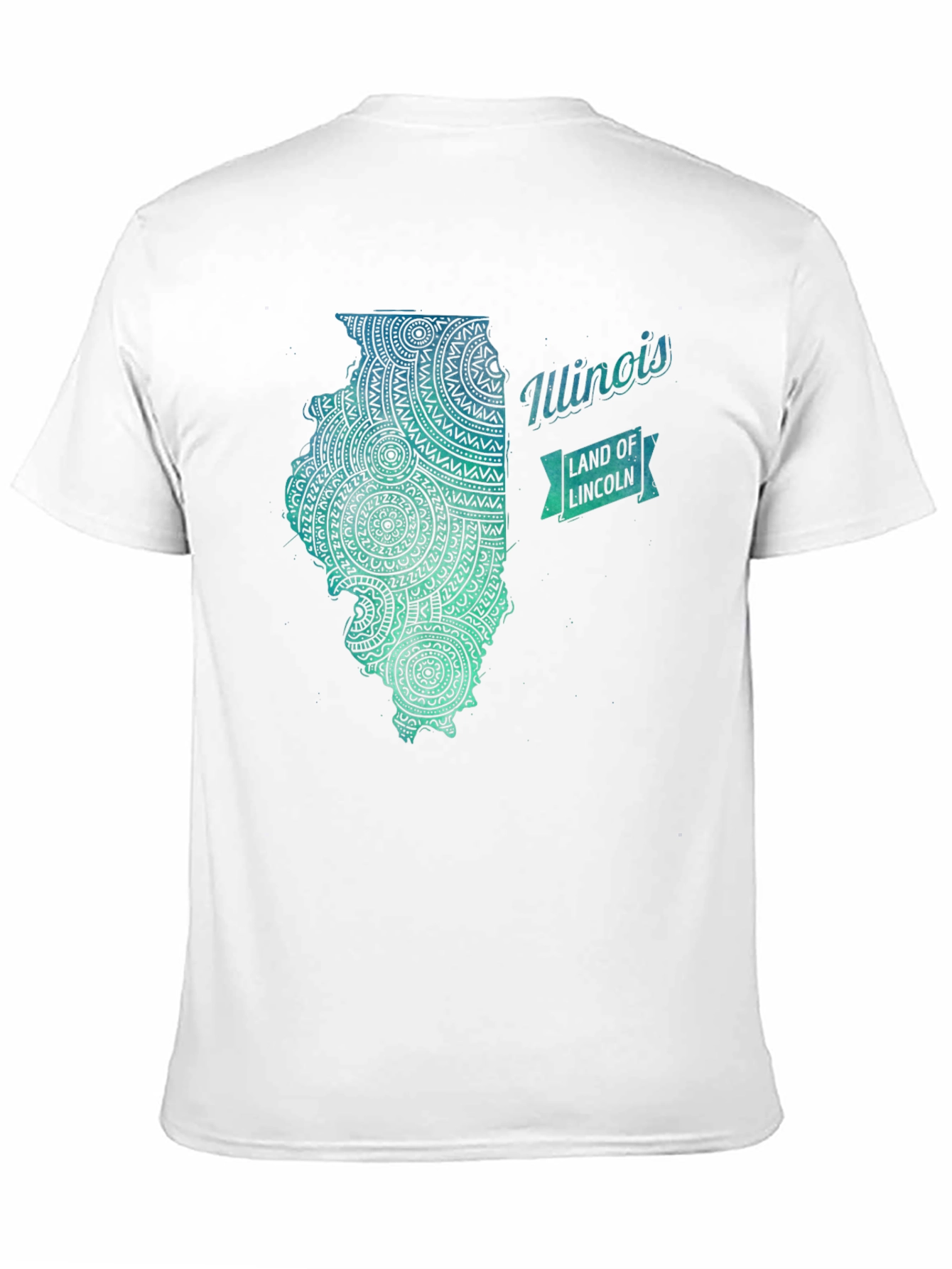 Illinois State Mandala Art T-Shirt