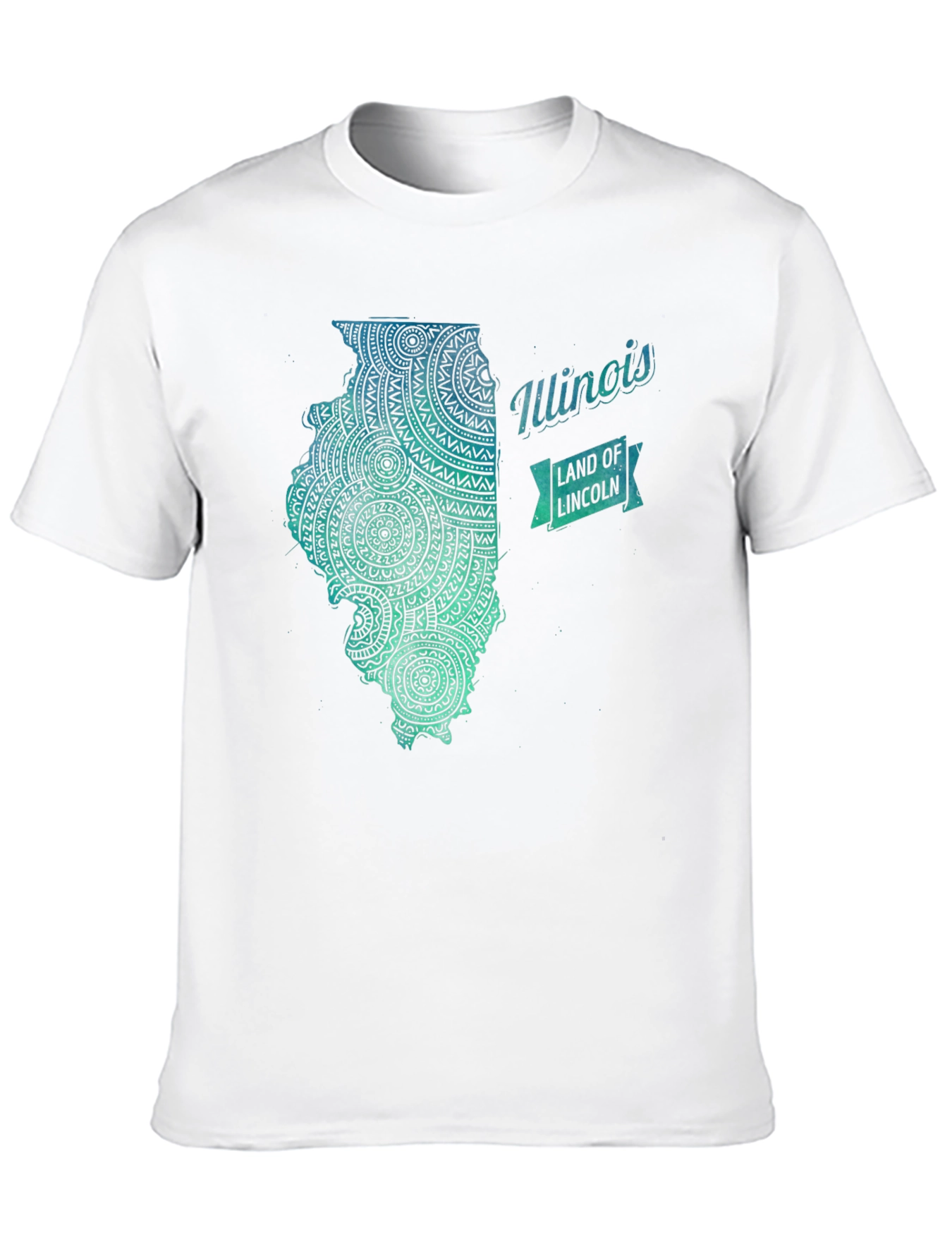 Illinois State Mandala Art T-Shirt