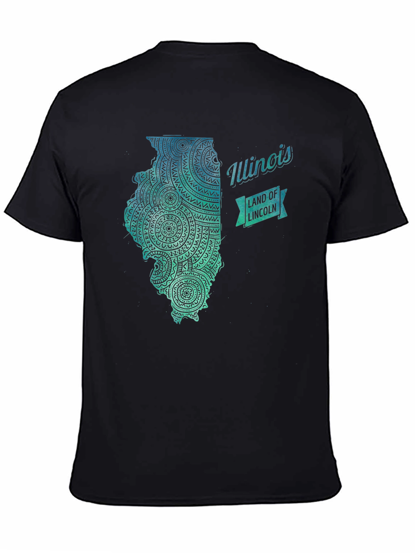 Illinois State Mandala Art T-Shirt