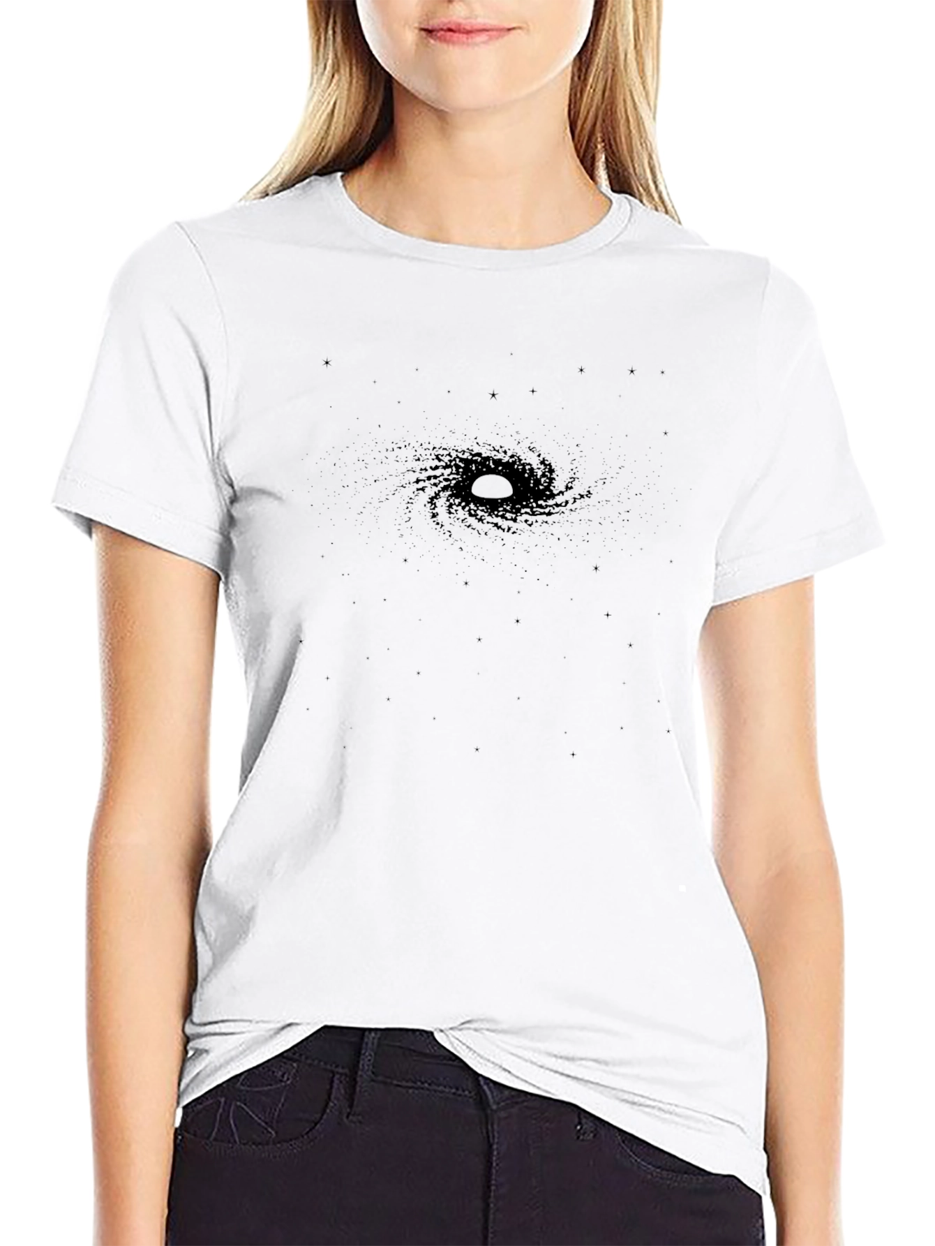 Black Hole Graphic Tee - Modern Style