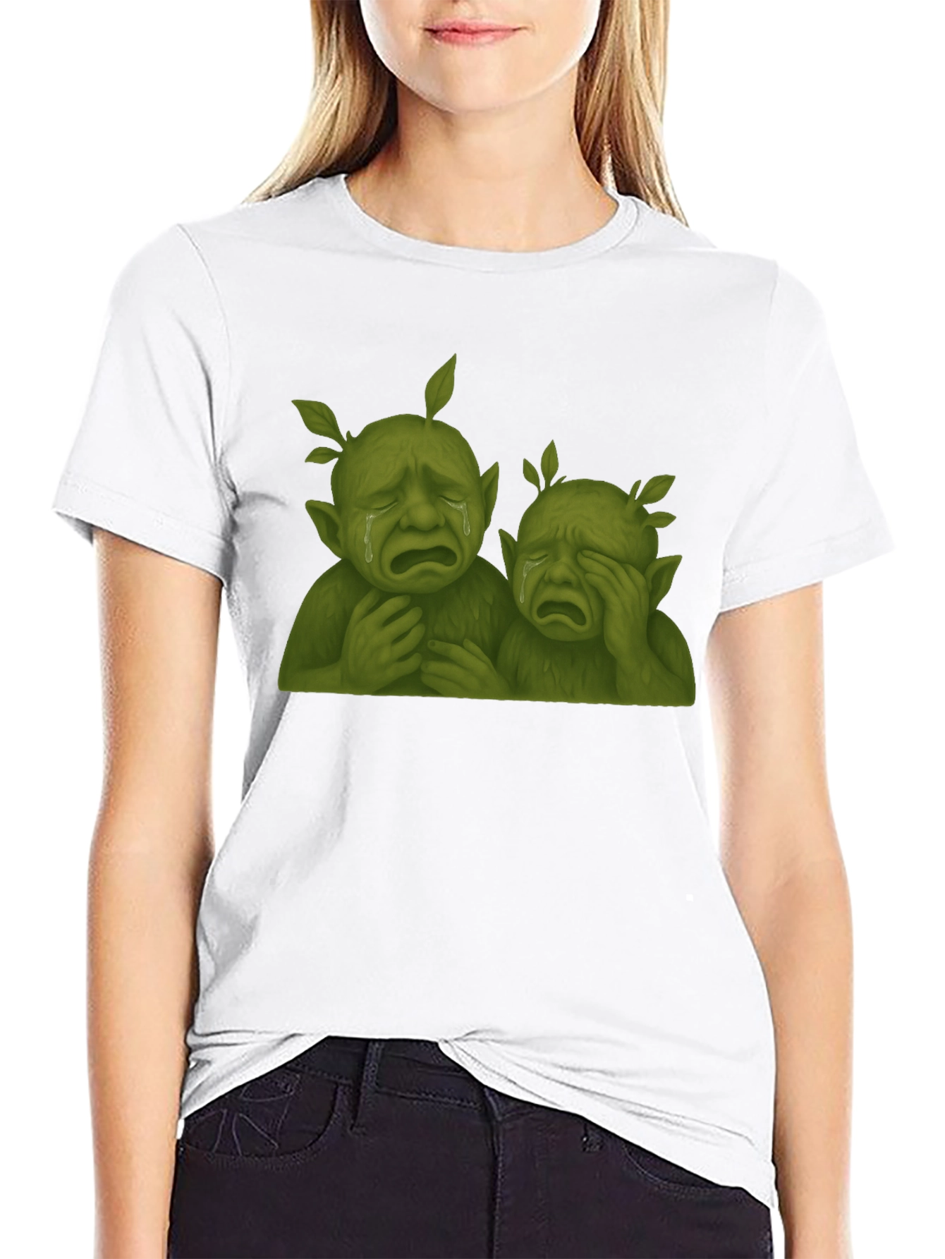 Sad Tree People Graphic T-Shirt
