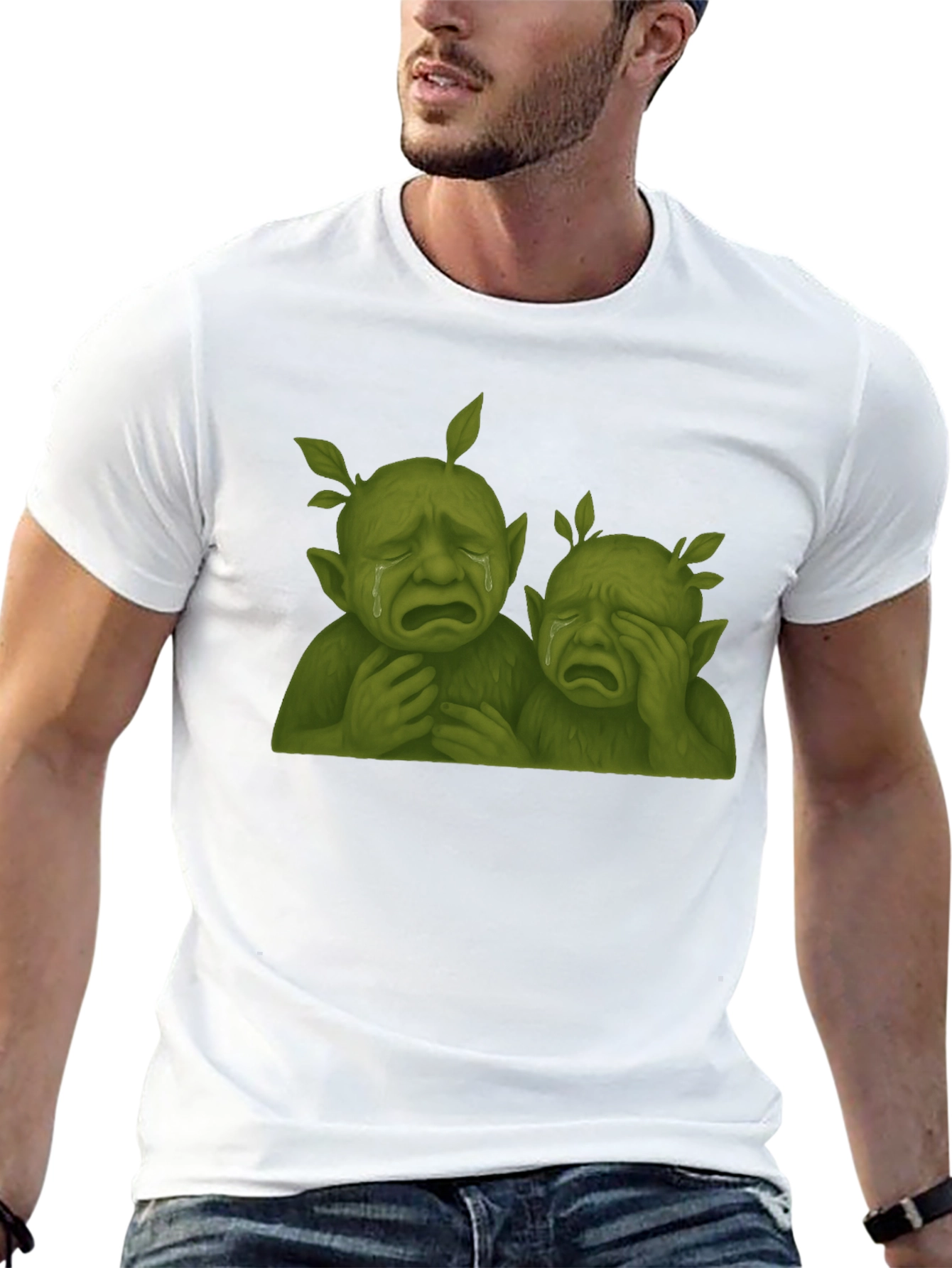 Sad Tree People Graphic T-Shirt