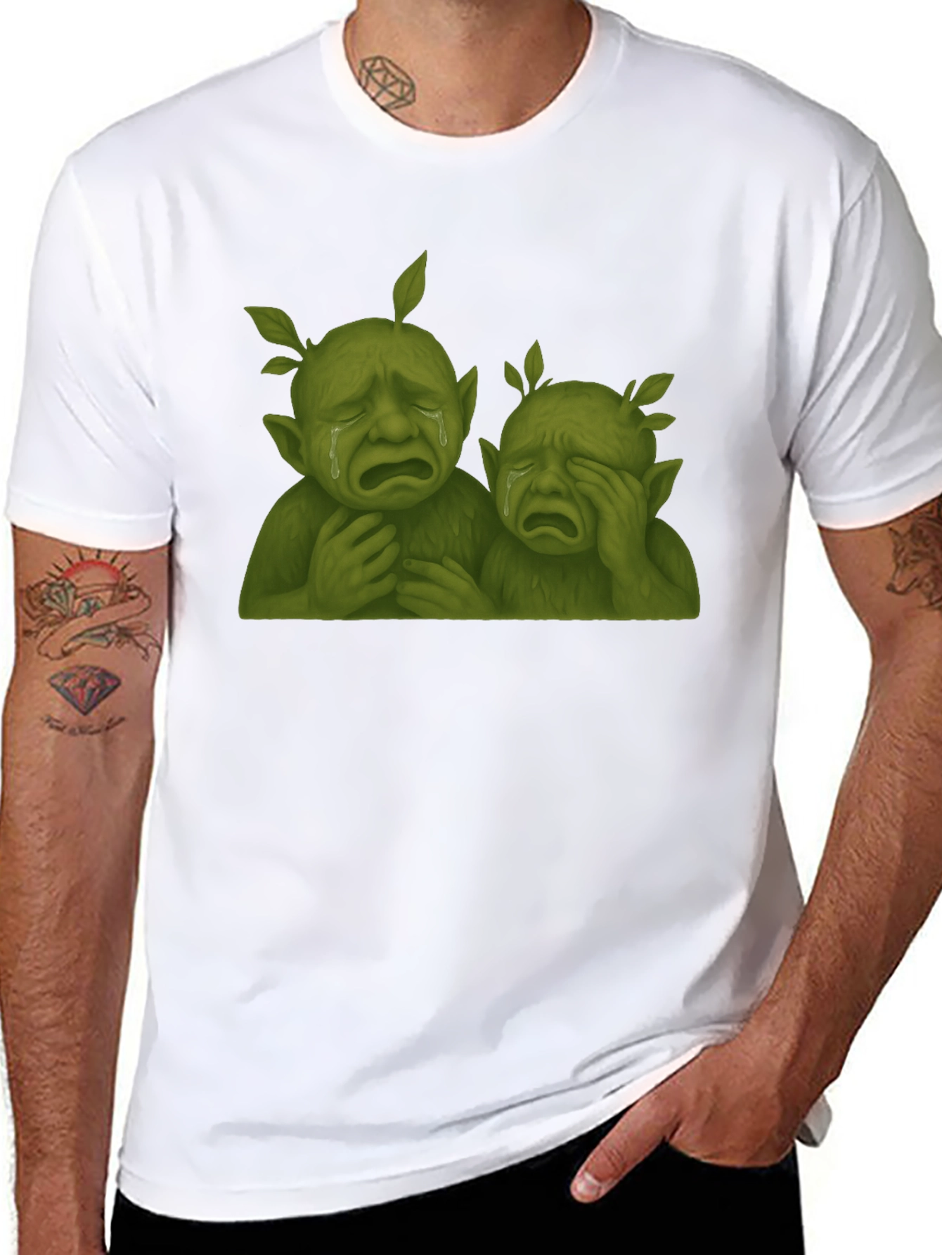 Sad Tree People Graphic T-Shirt