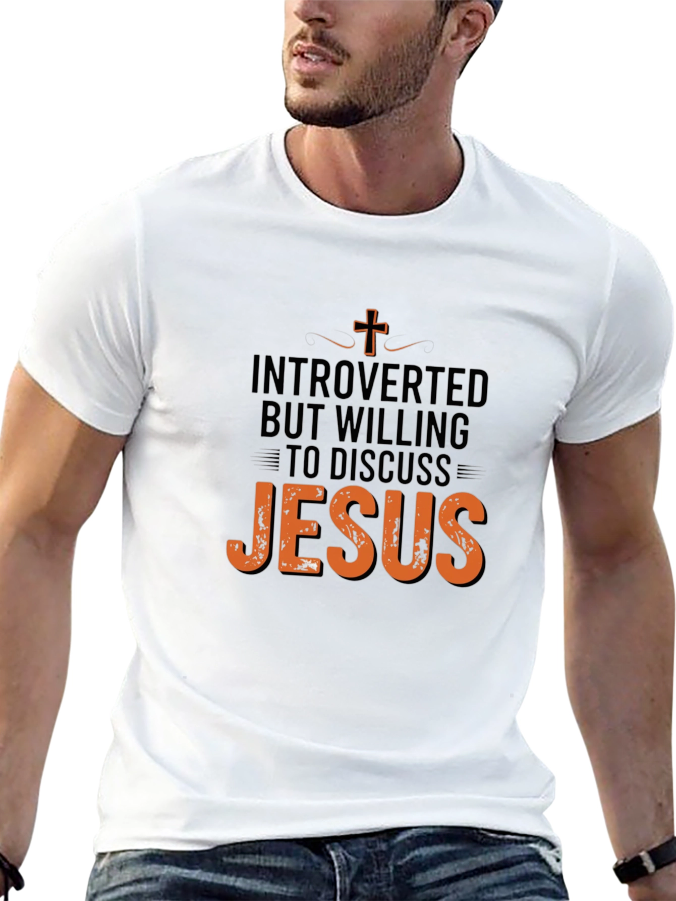 Introverted But Willing to Discuss Jesus T-Shirt