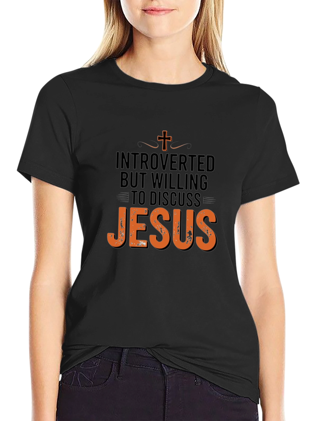 Introverted But Willing to Discuss Jesus T-Shirt