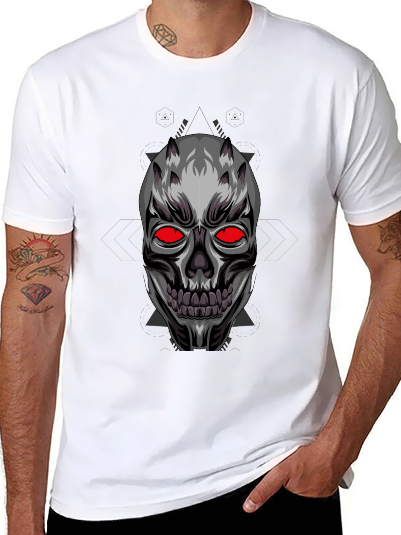 Skull Graphic Black T-Shirt