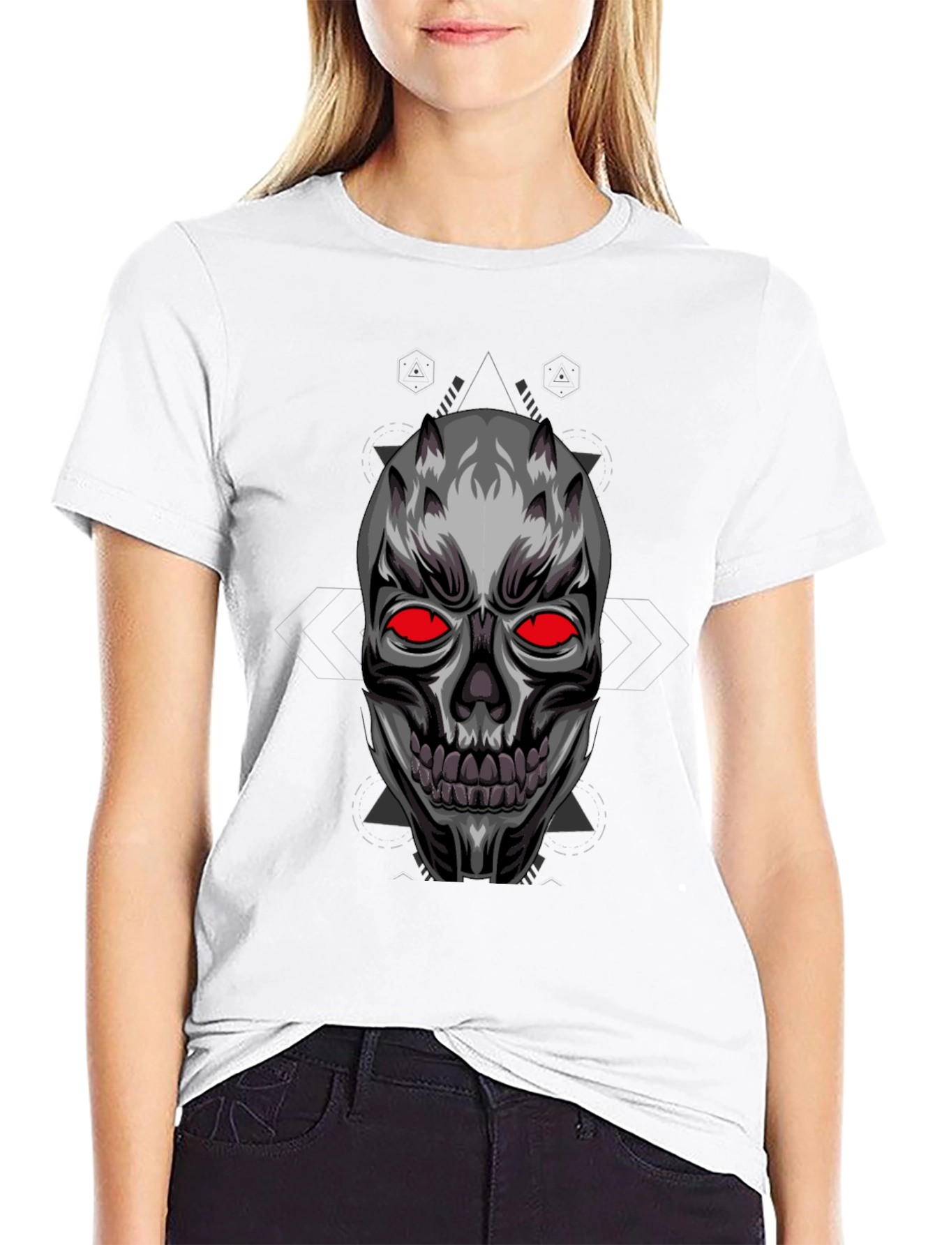 Skull Graphic Black T-Shirt