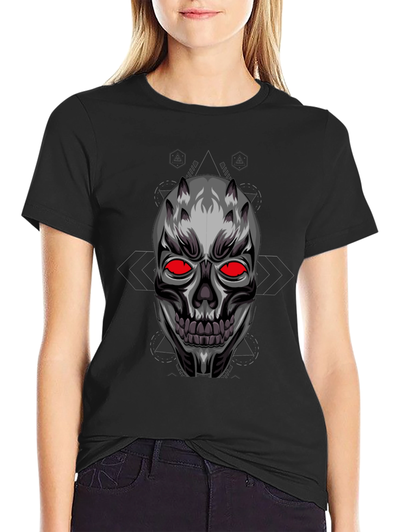 Skull Graphic Black T-Shirt