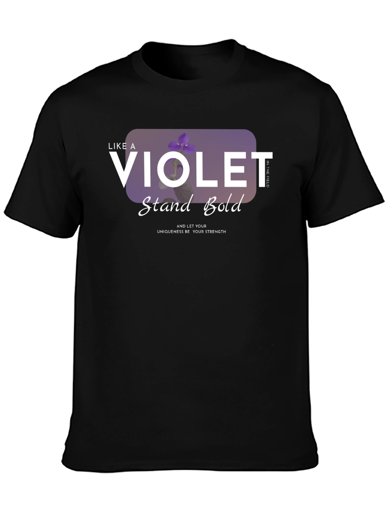 Violet Stand Bold T-Shirt