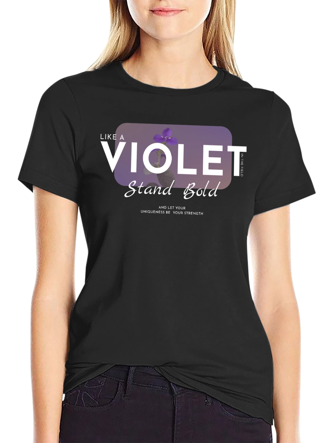 Violet Stand Bold T-Shirt