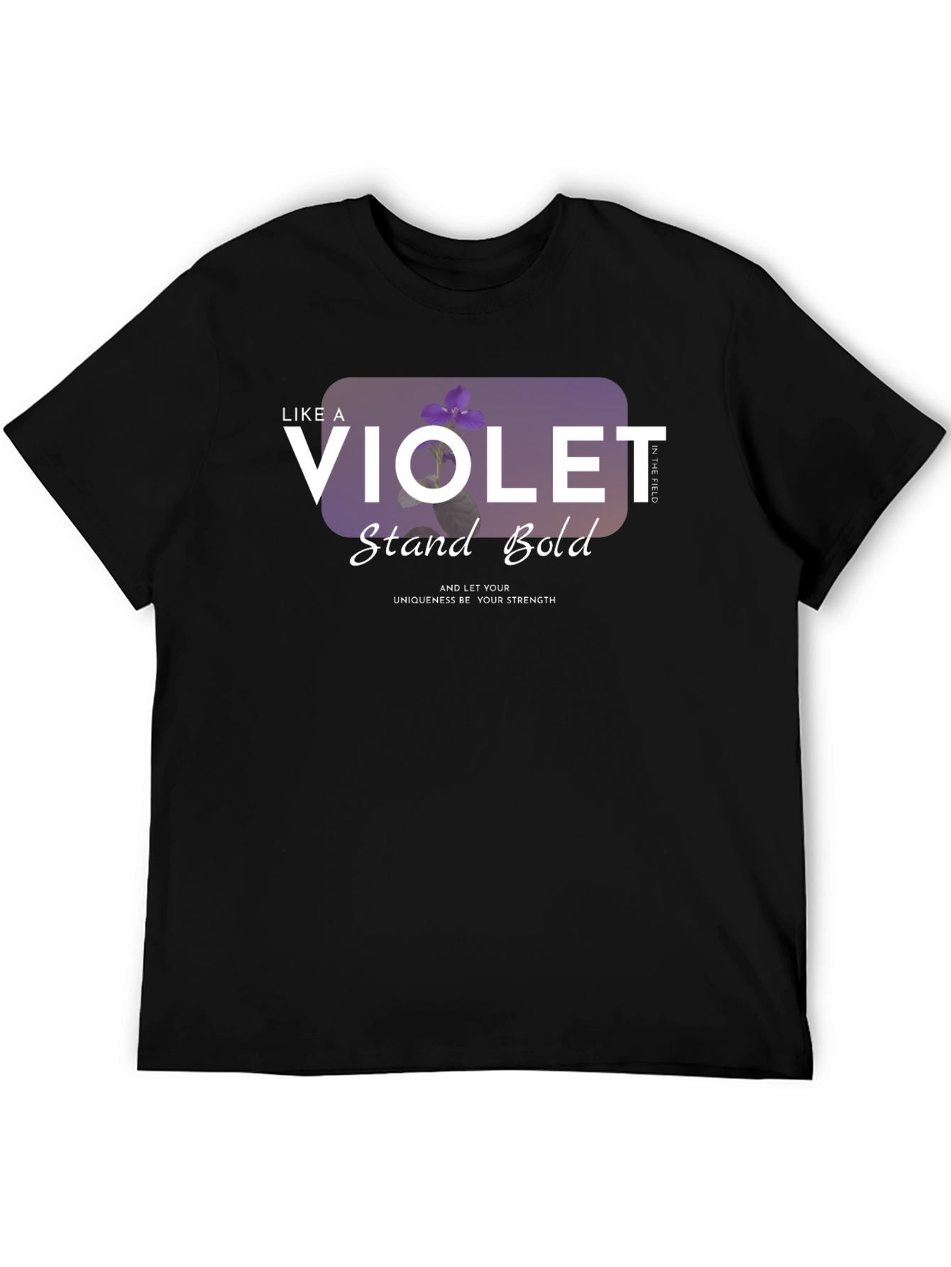 Violet Stand Bold T-Shirt