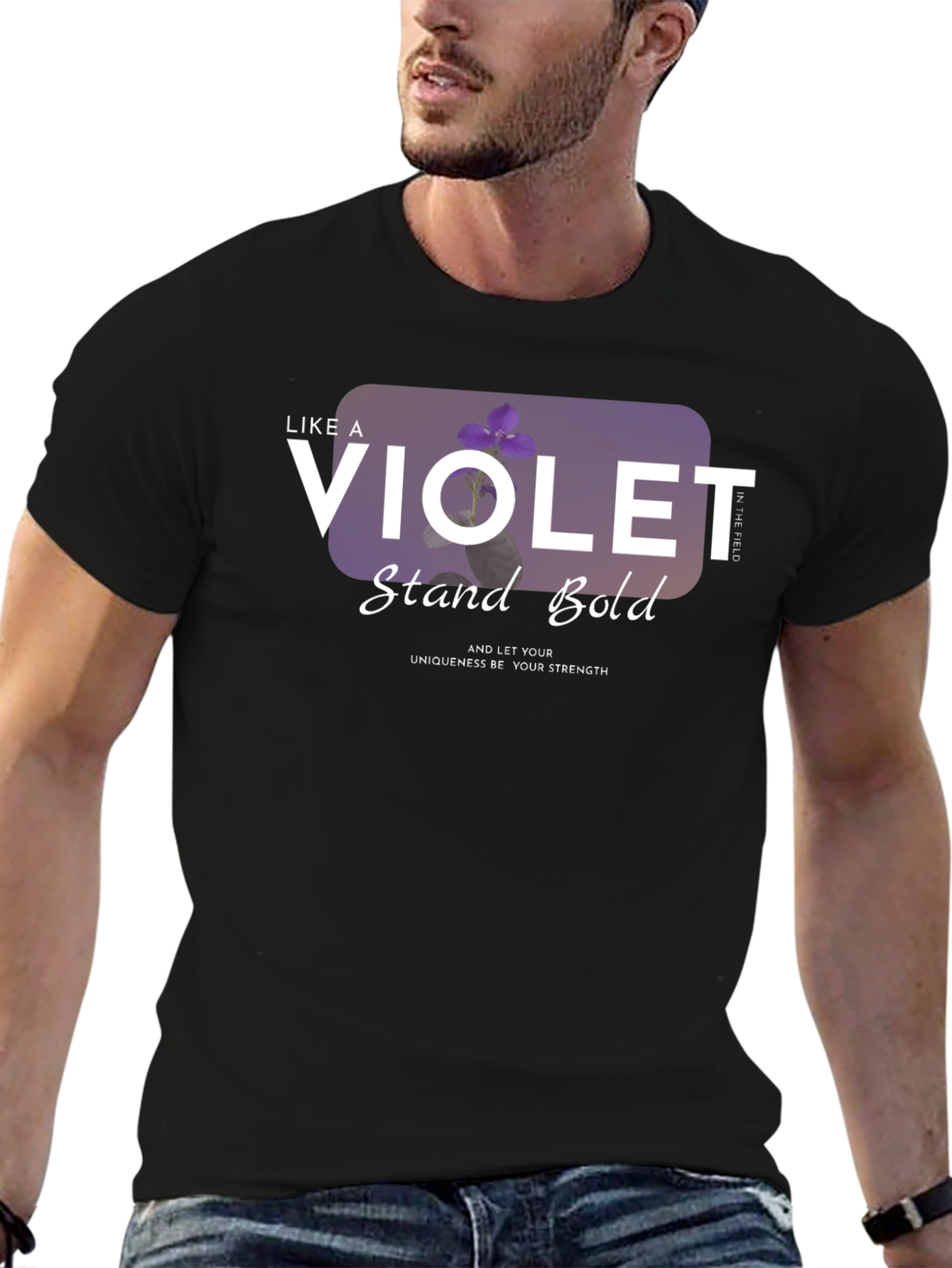 Violet Stand Bold T-Shirt