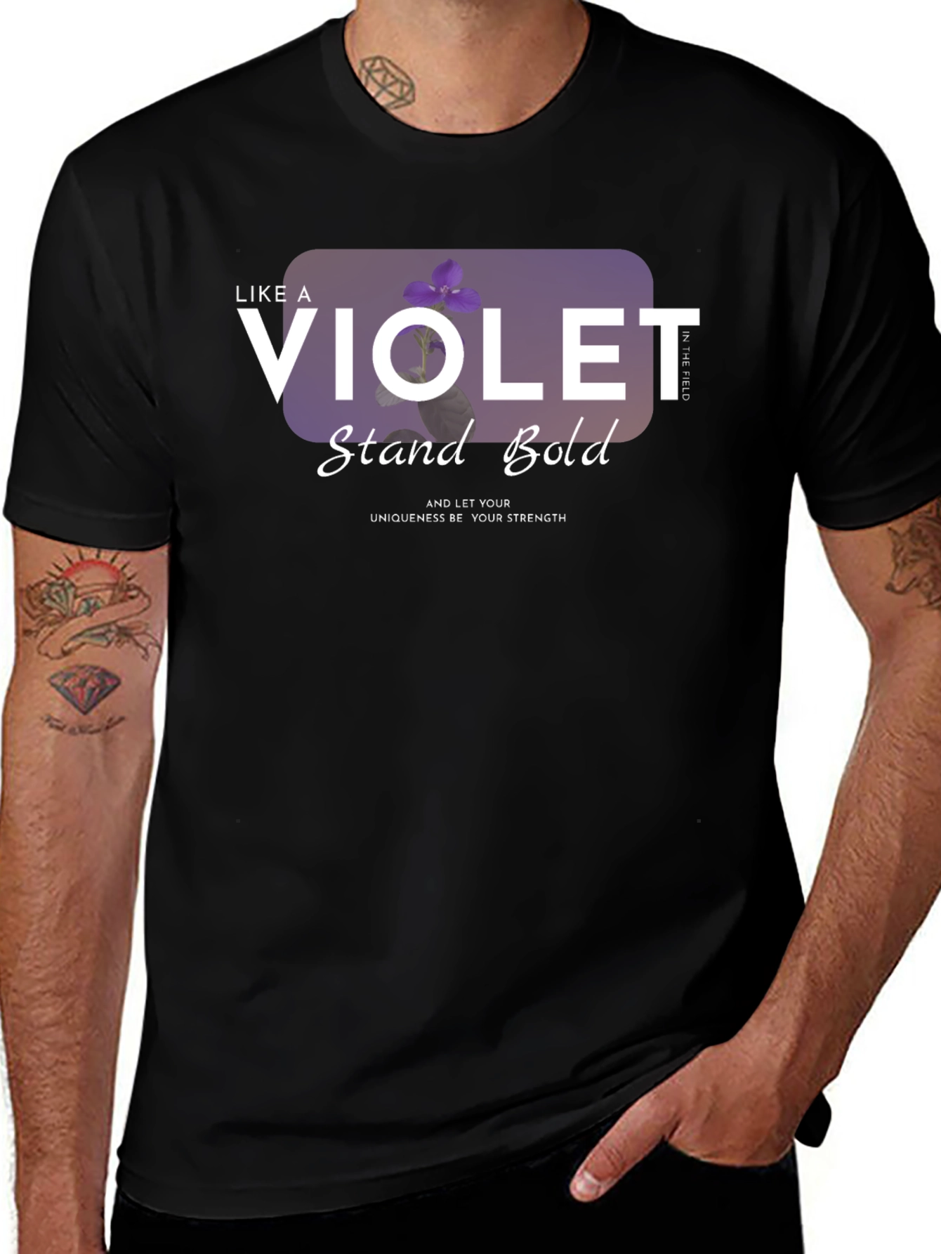 Violet Stand Bold T-Shirt