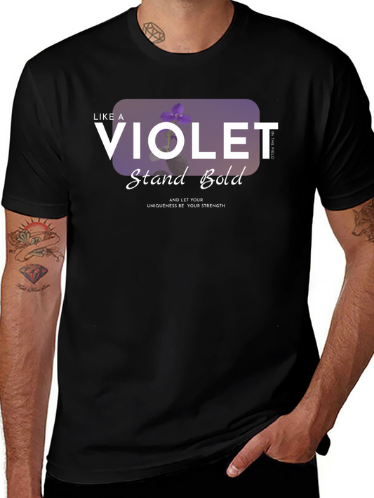 Violet Stand Bold T-Shirt