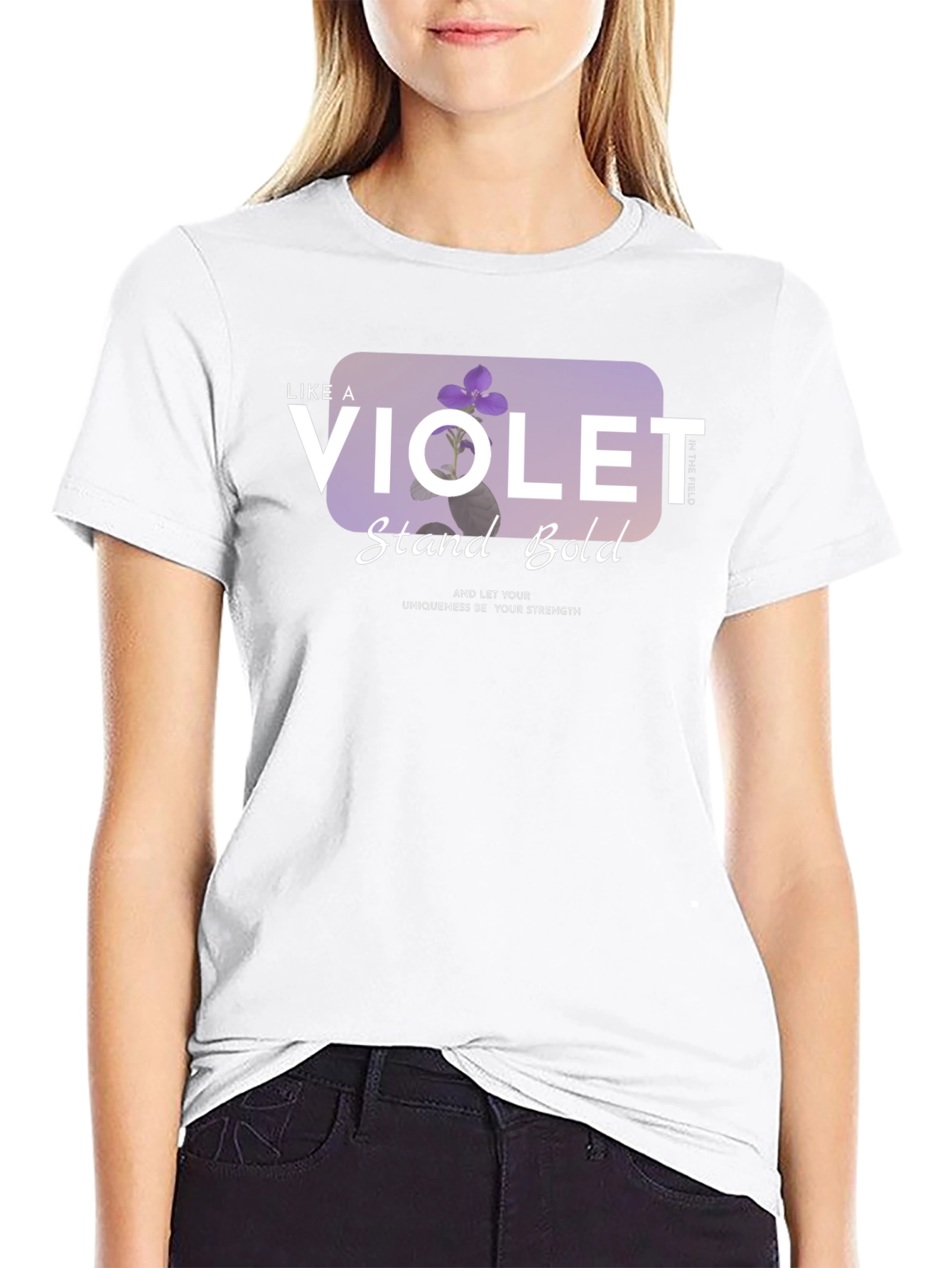 Violet Stand Bold T-Shirt
