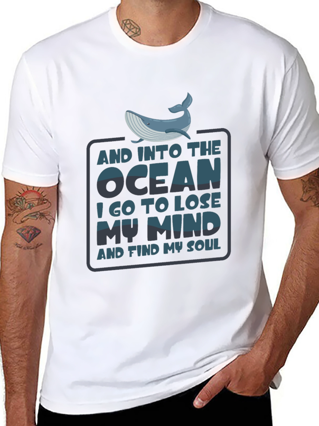 Ocean Mind & Soul Whale Graphic T-Shirt