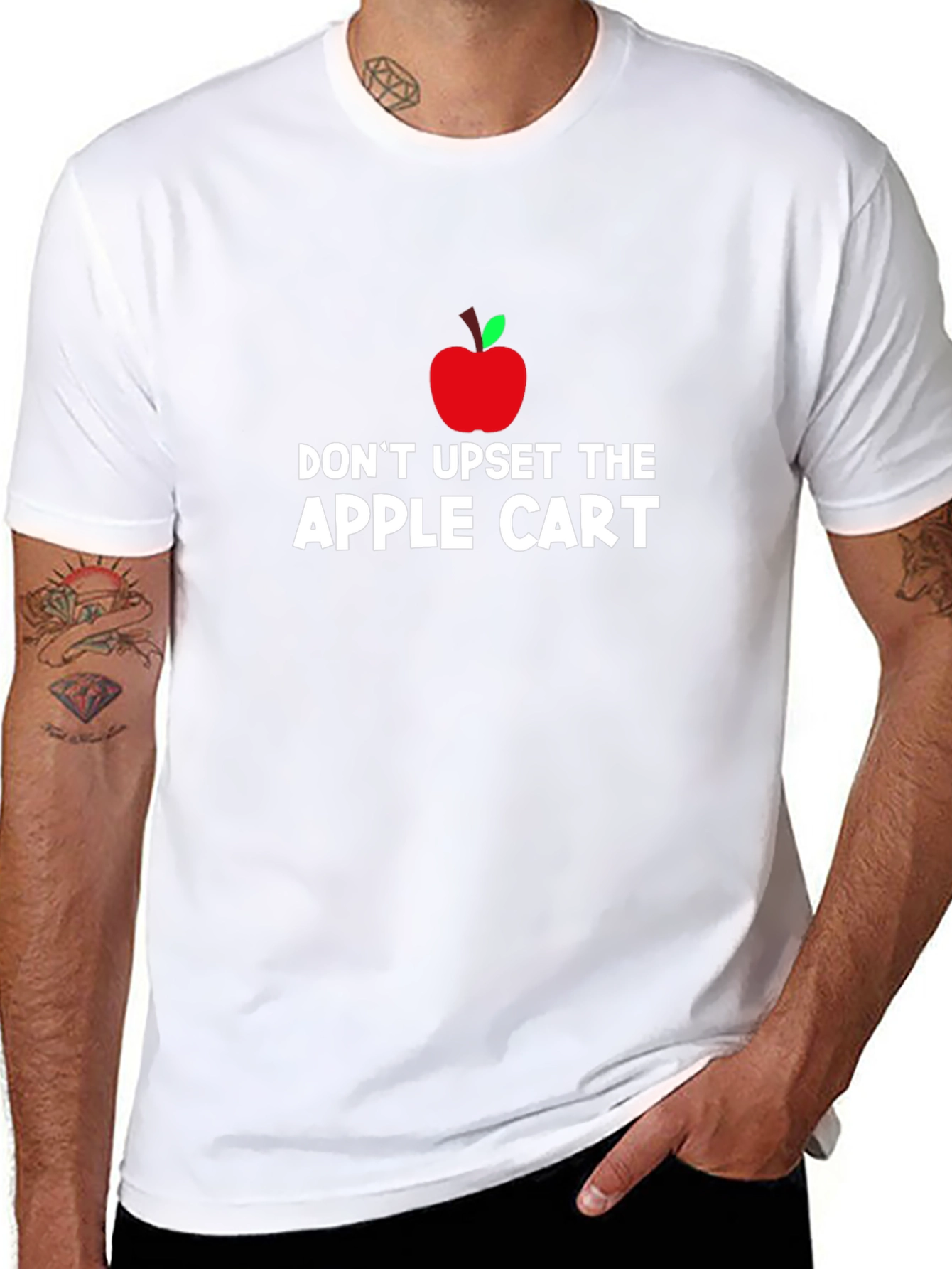 Dont Upset The Apple Cart T-Shirt - Black