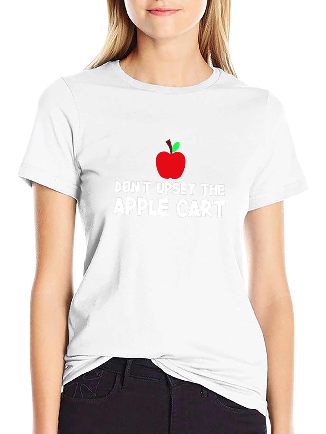Dont Upset The Apple Cart T-Shirt - Black