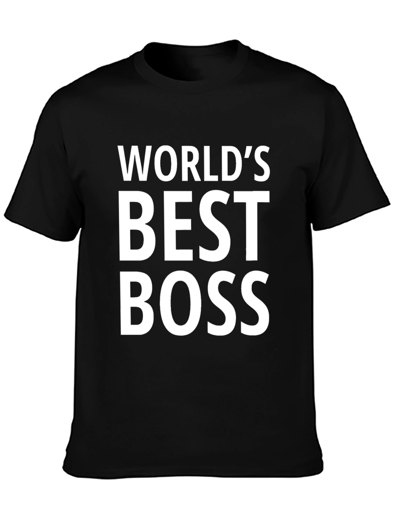 Worlds Best Boss Black T-Shirt