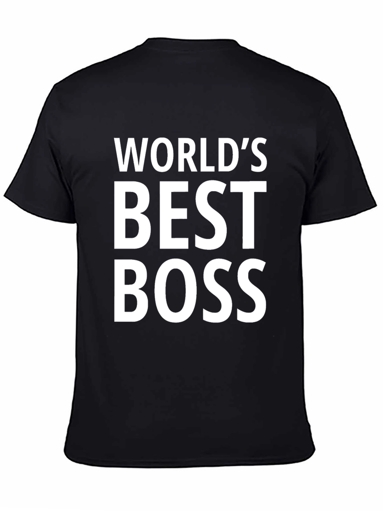 Worlds Best Boss Black T-Shirt