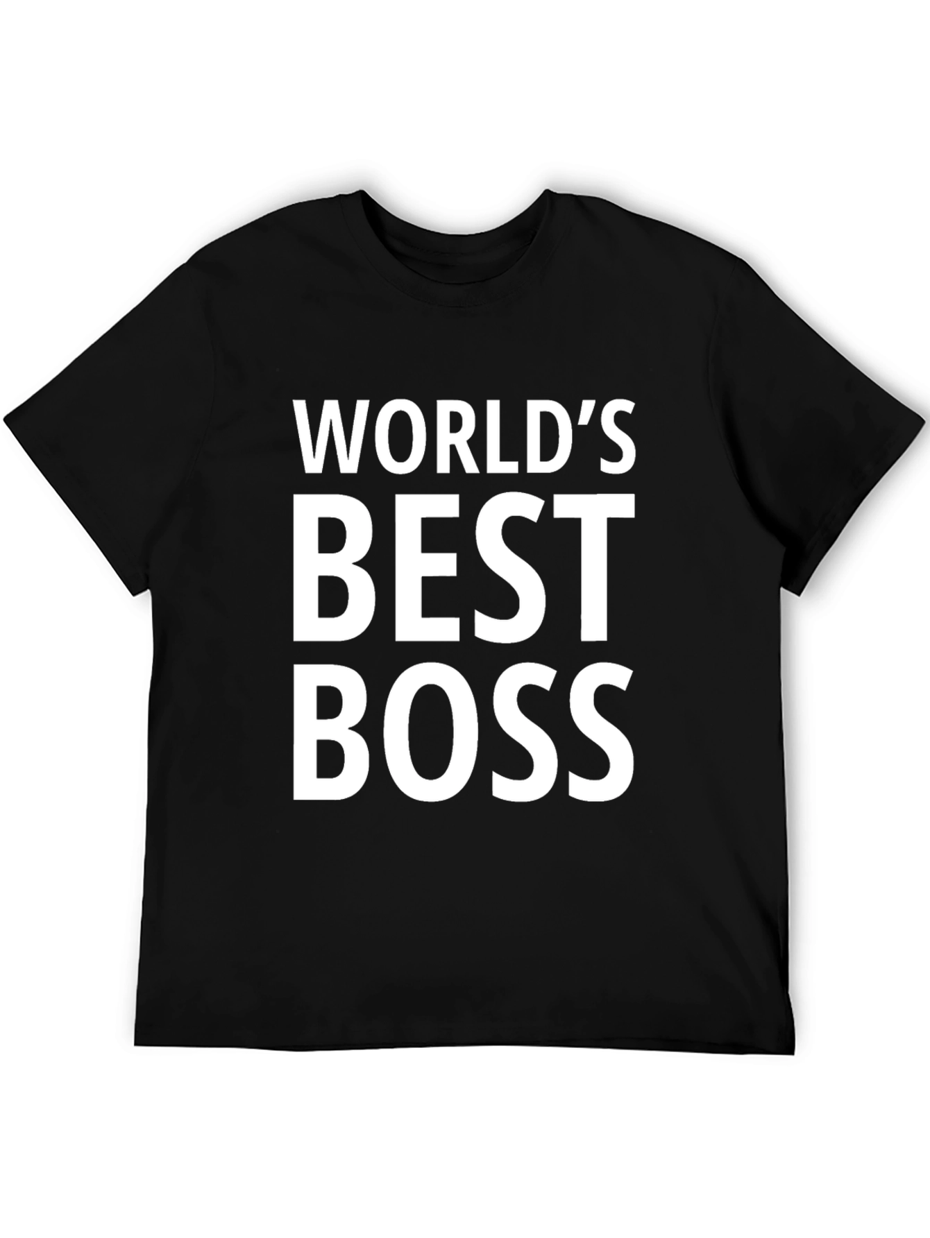 Worlds Best Boss Black T-Shirt