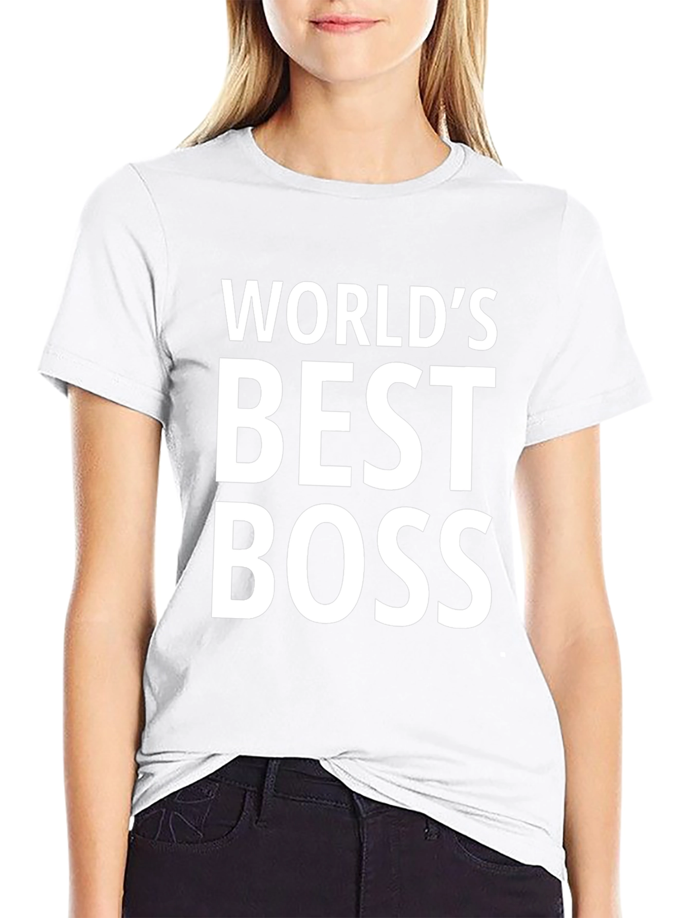 Worlds Best Boss Black T-Shirt