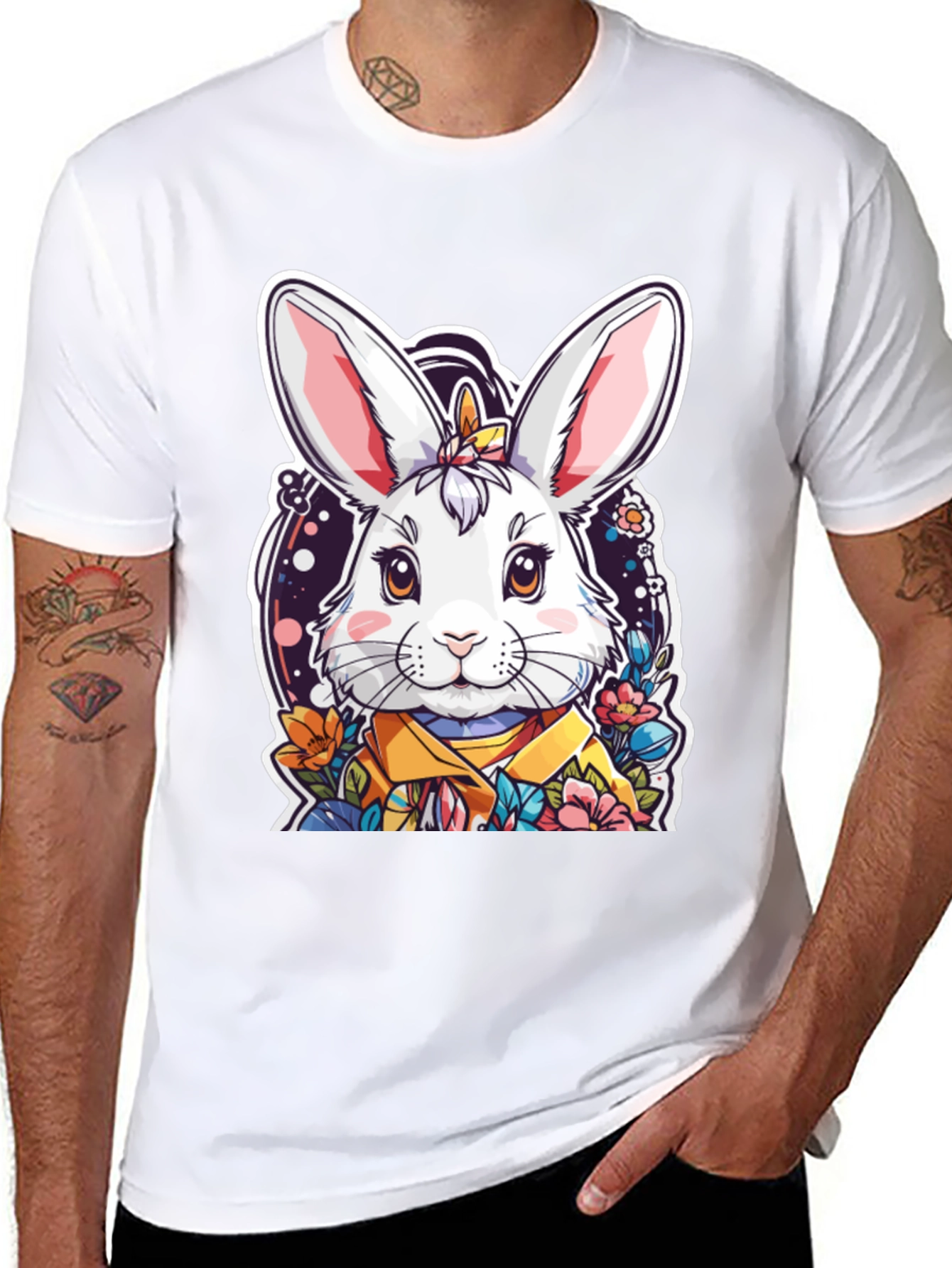 Cute Bunny Graphic T-Shirt