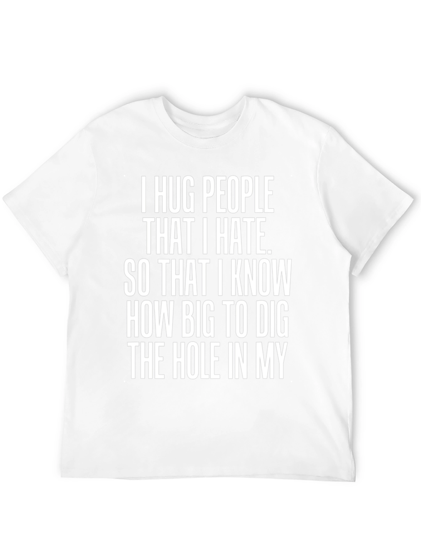I Hug People Funny Black T-Shirt