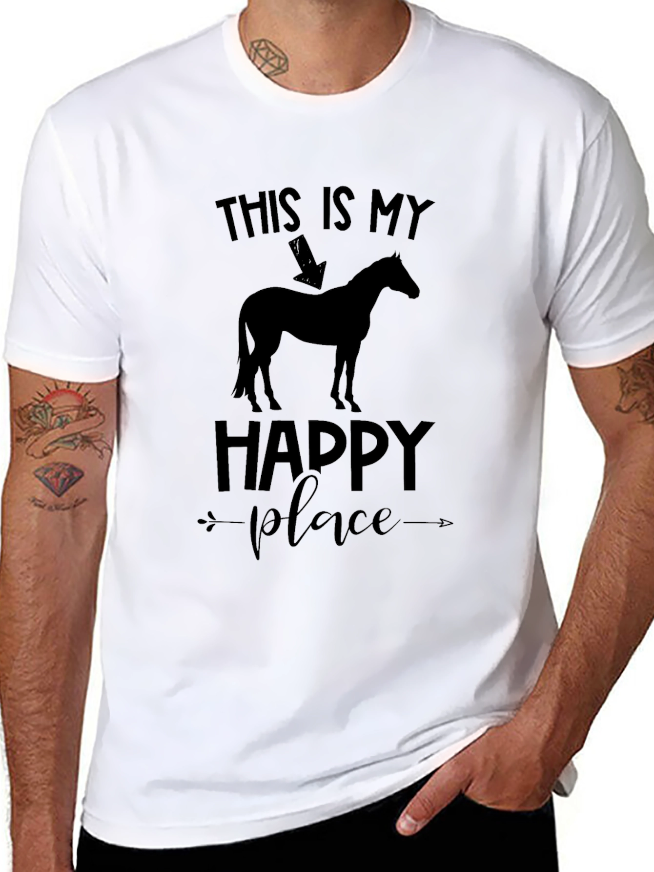 This is My Happy Place Horse T-Shirt