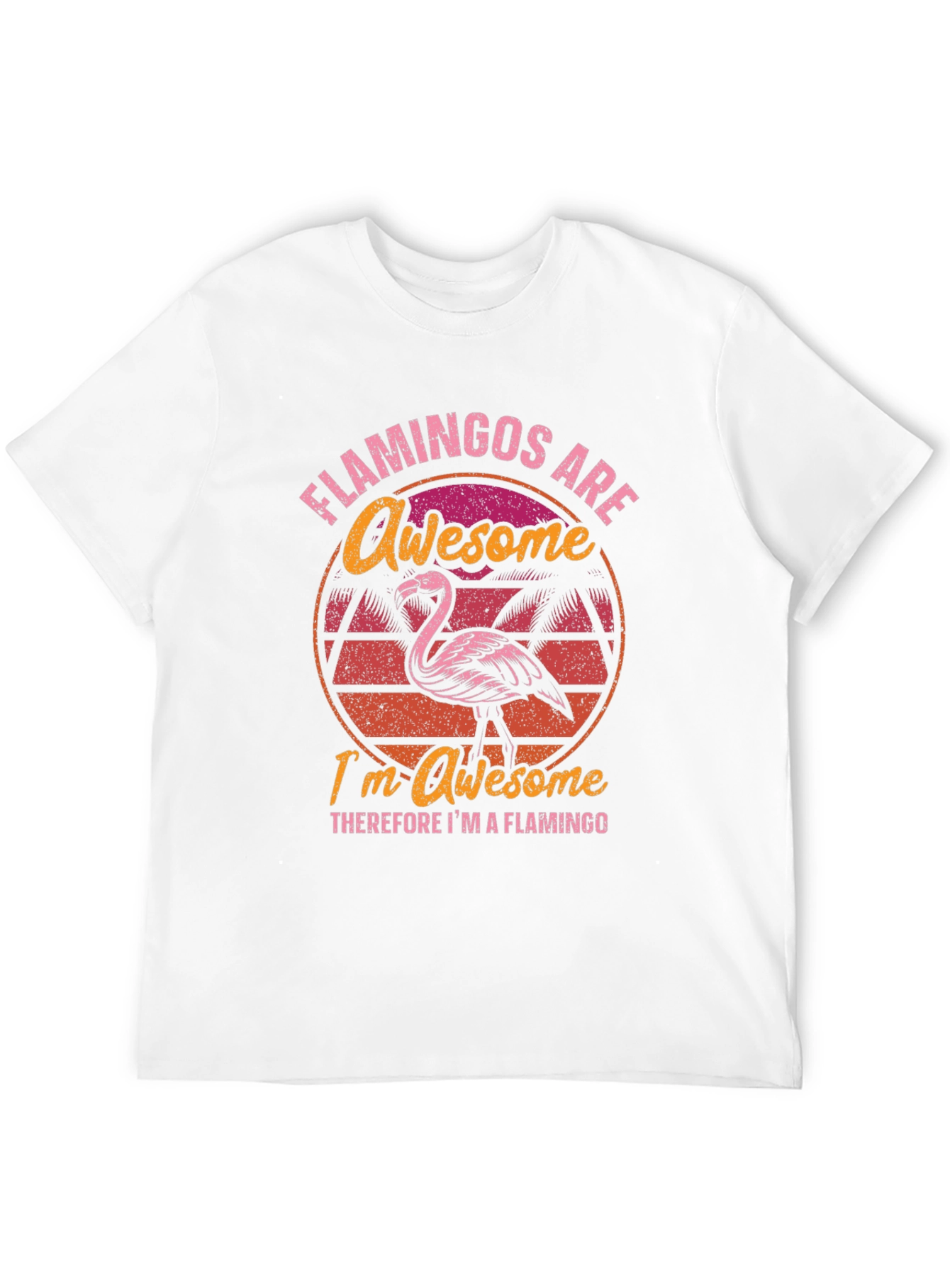 Awesome Flamingo T-Shirt - Tropical Humor Tee