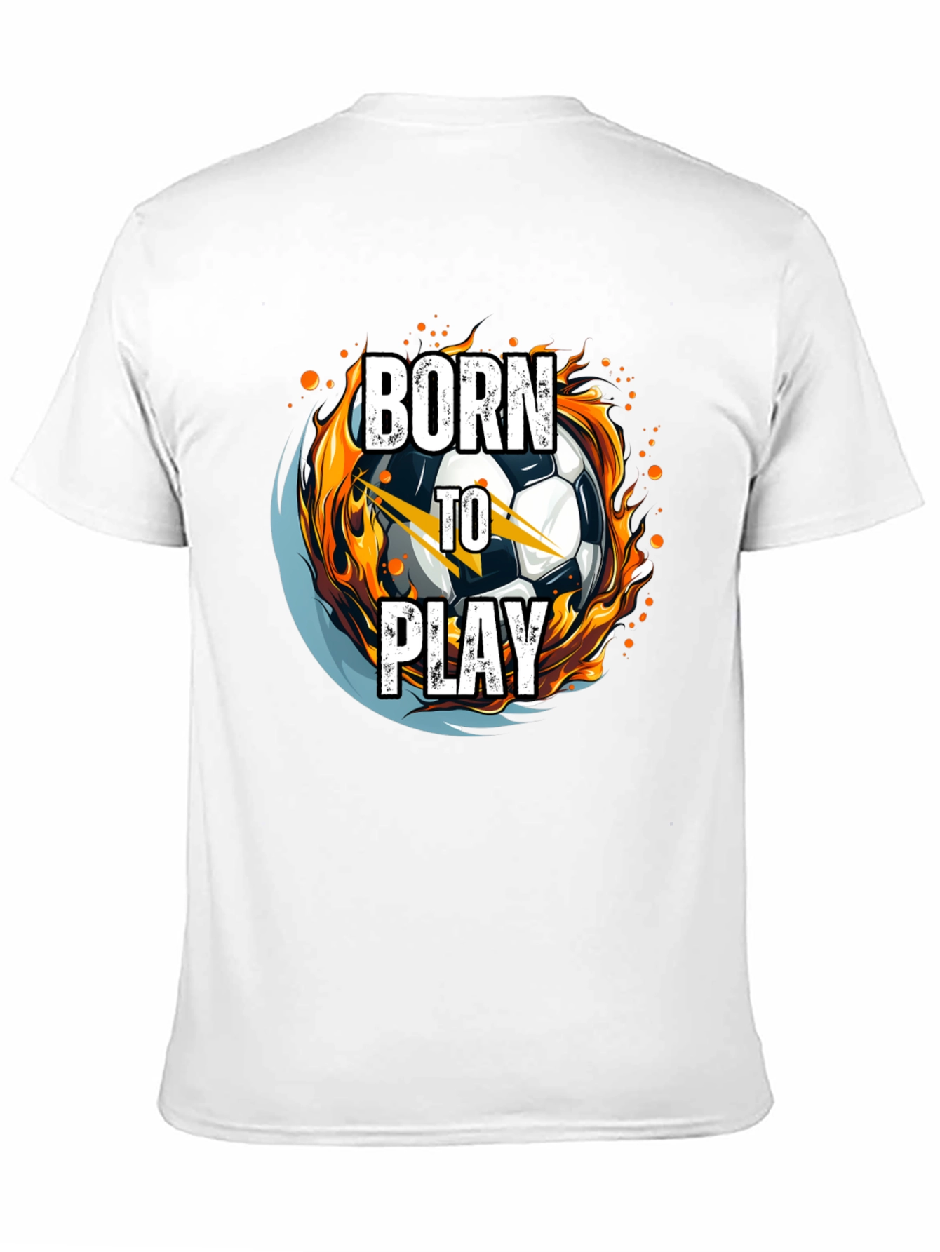 Born to Play Soccer Ball Graphic Tee