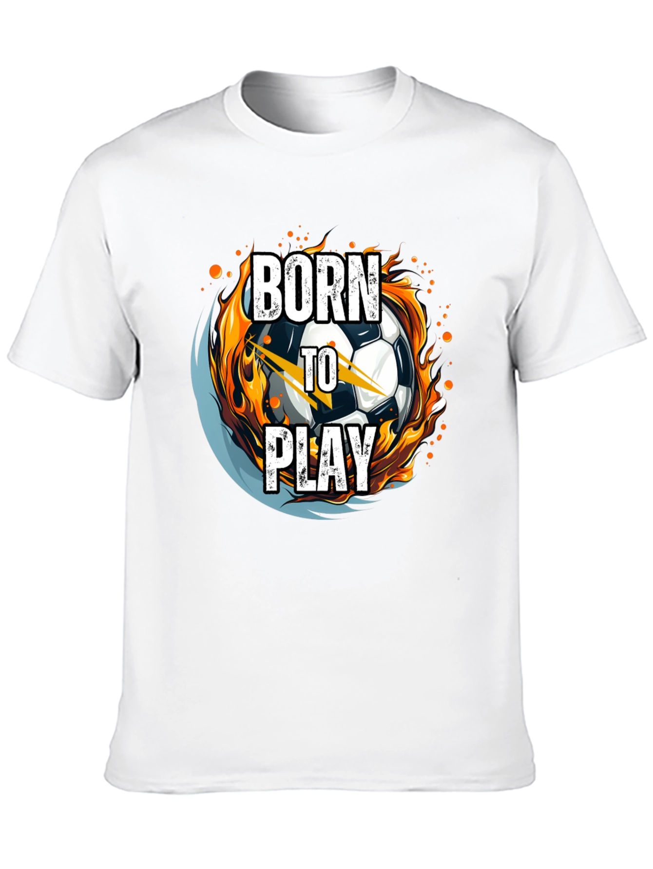 Born to Play Soccer Ball Graphic Tee