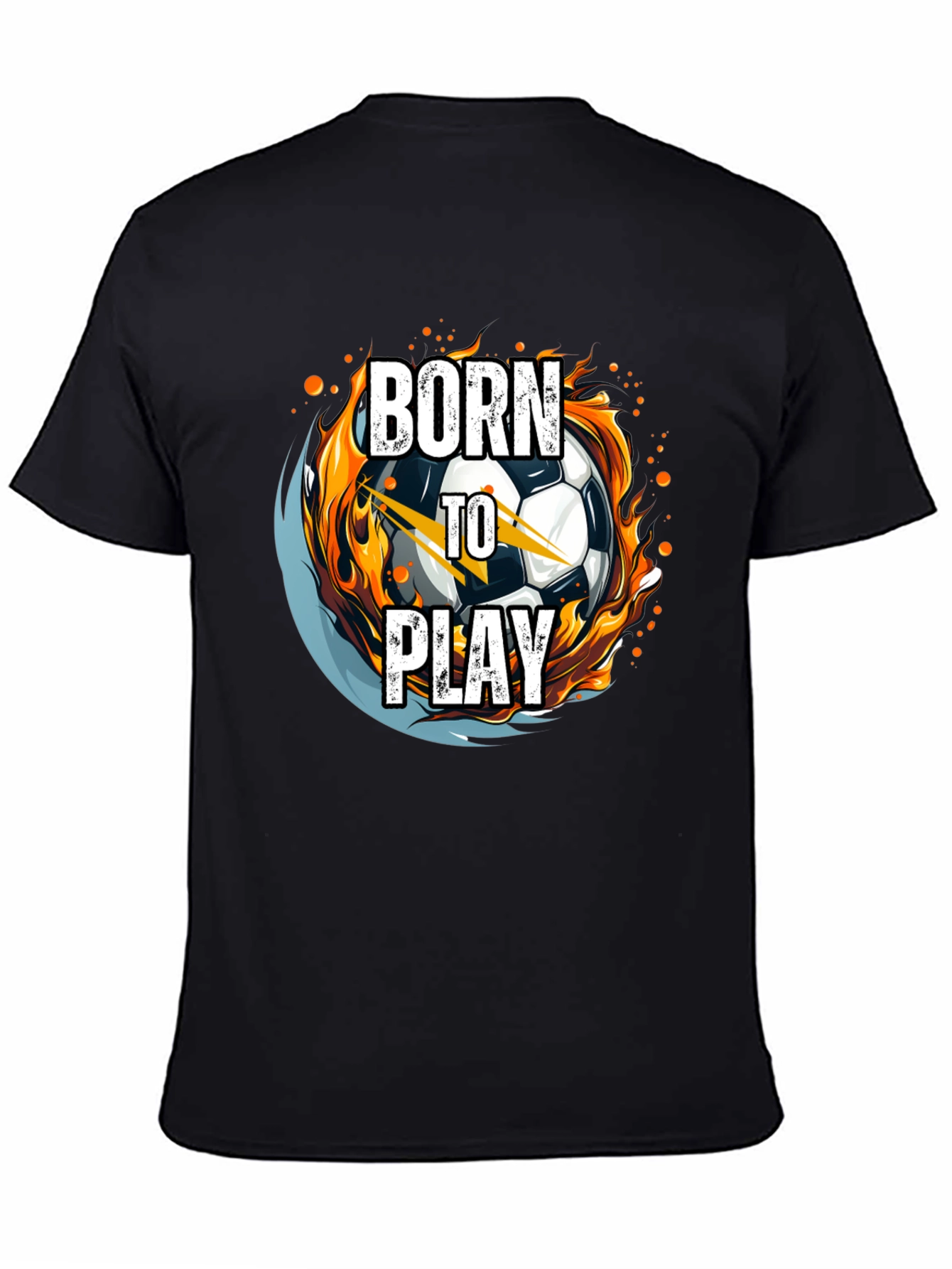 Born to Play Soccer Ball Graphic Tee
