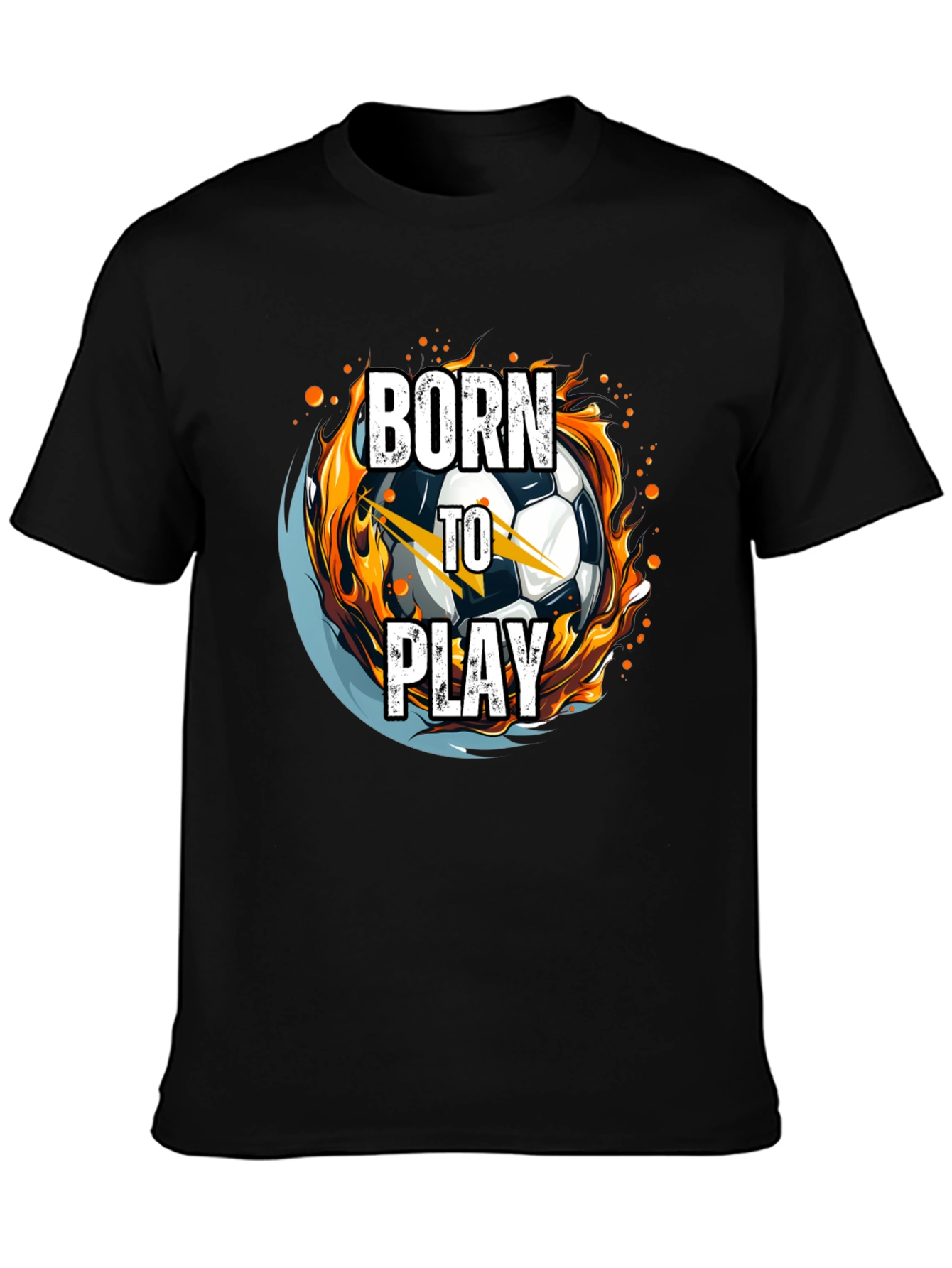 Born to Play Soccer Ball Graphic Tee