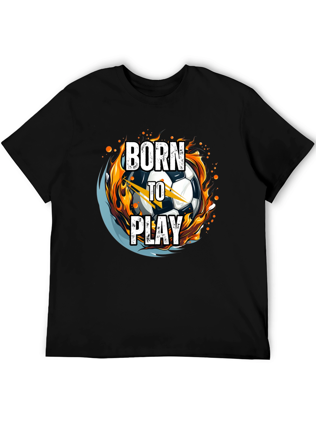 Born to Play Soccer Ball Graphic Tee