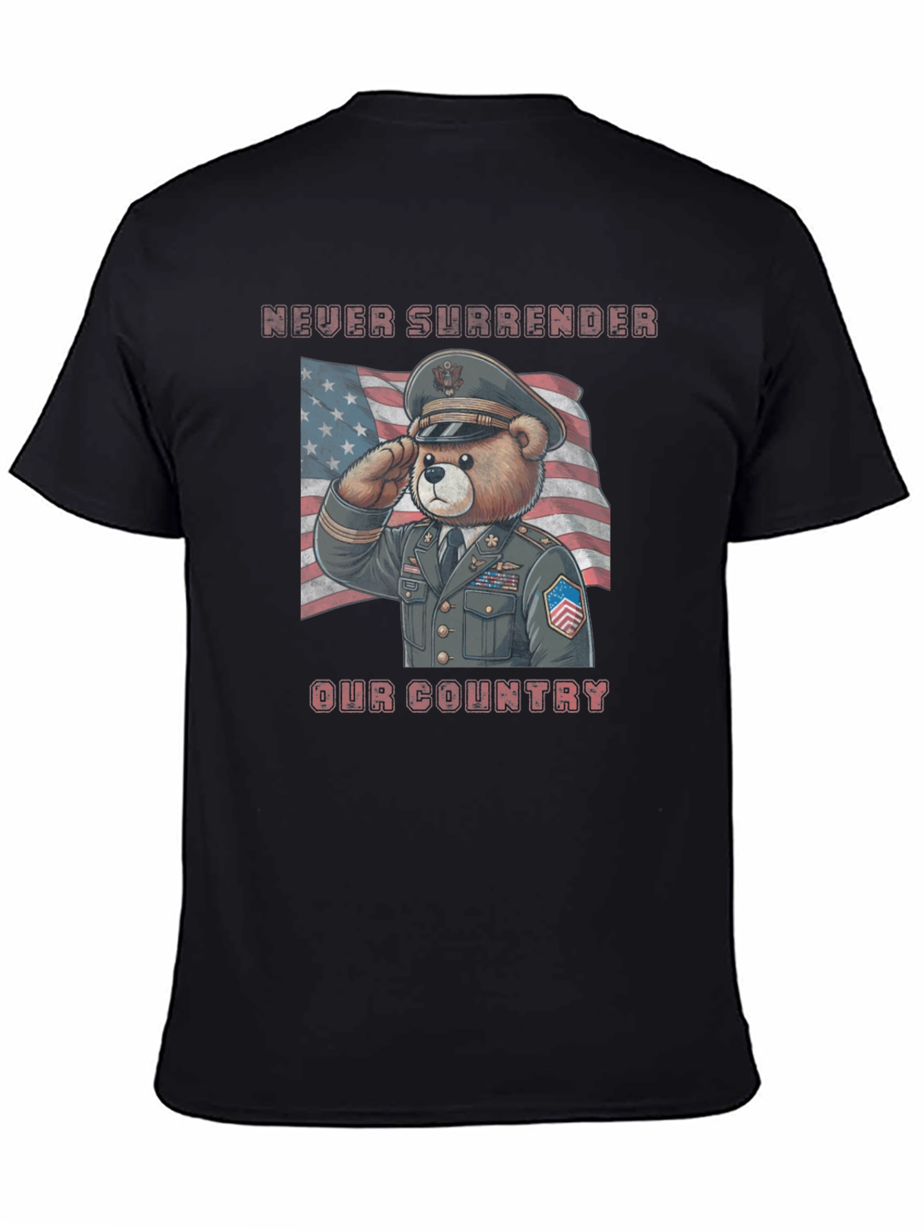 Patriotic Bear T-Shirt - Never Surrender