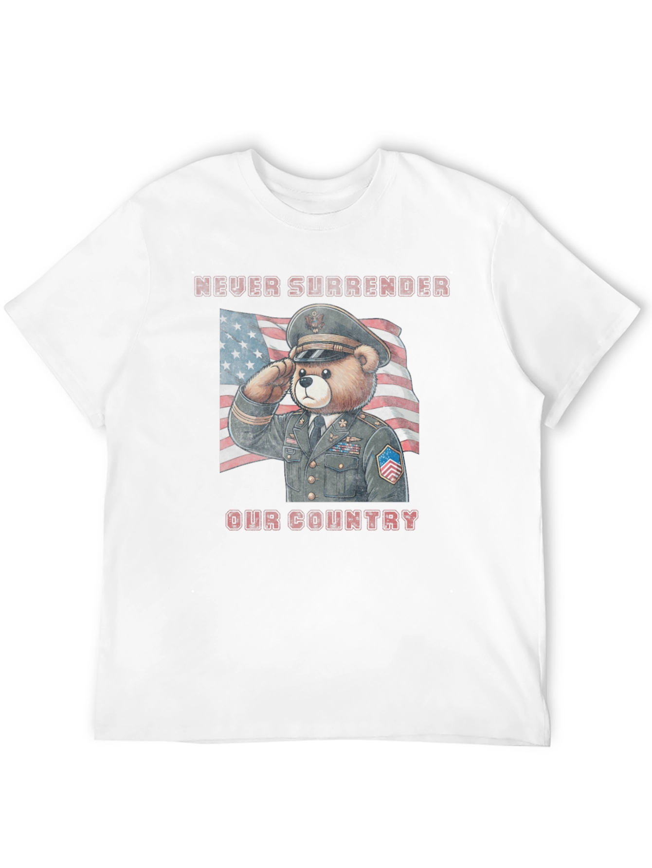 Patriotic Bear T-Shirt - Never Surrender