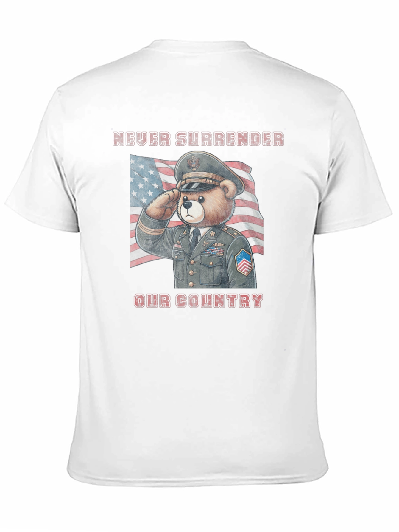 Patriotic Bear T-Shirt - Never Surrender